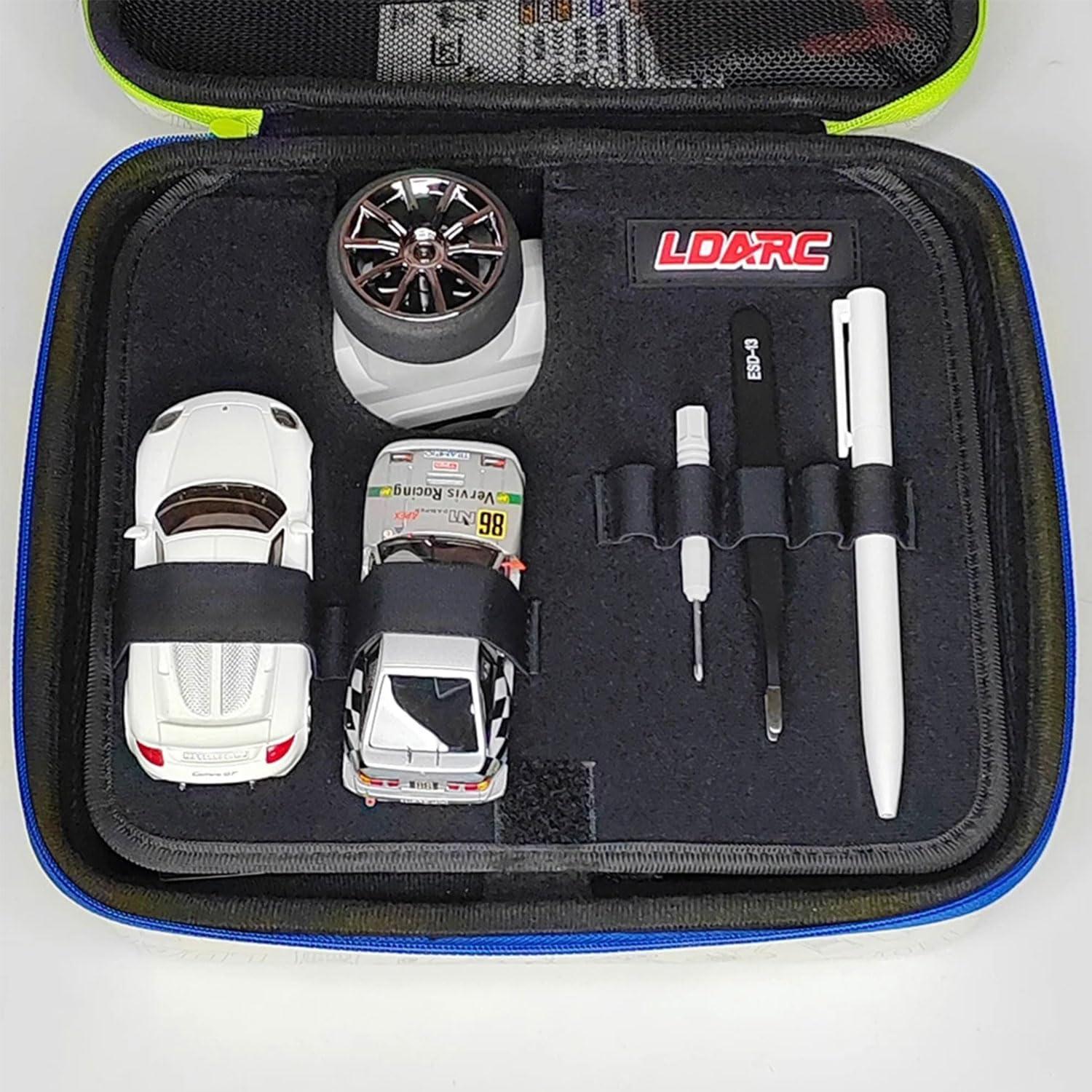 Coche Deportivo RC Mini Escala 1:64 LDARC Amarillo