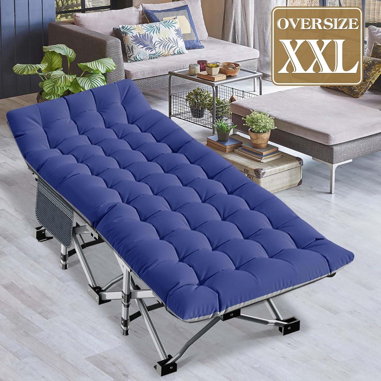 Cama de Camping Plegable DoCred XXL 2 Paquetes Alta Resistencia