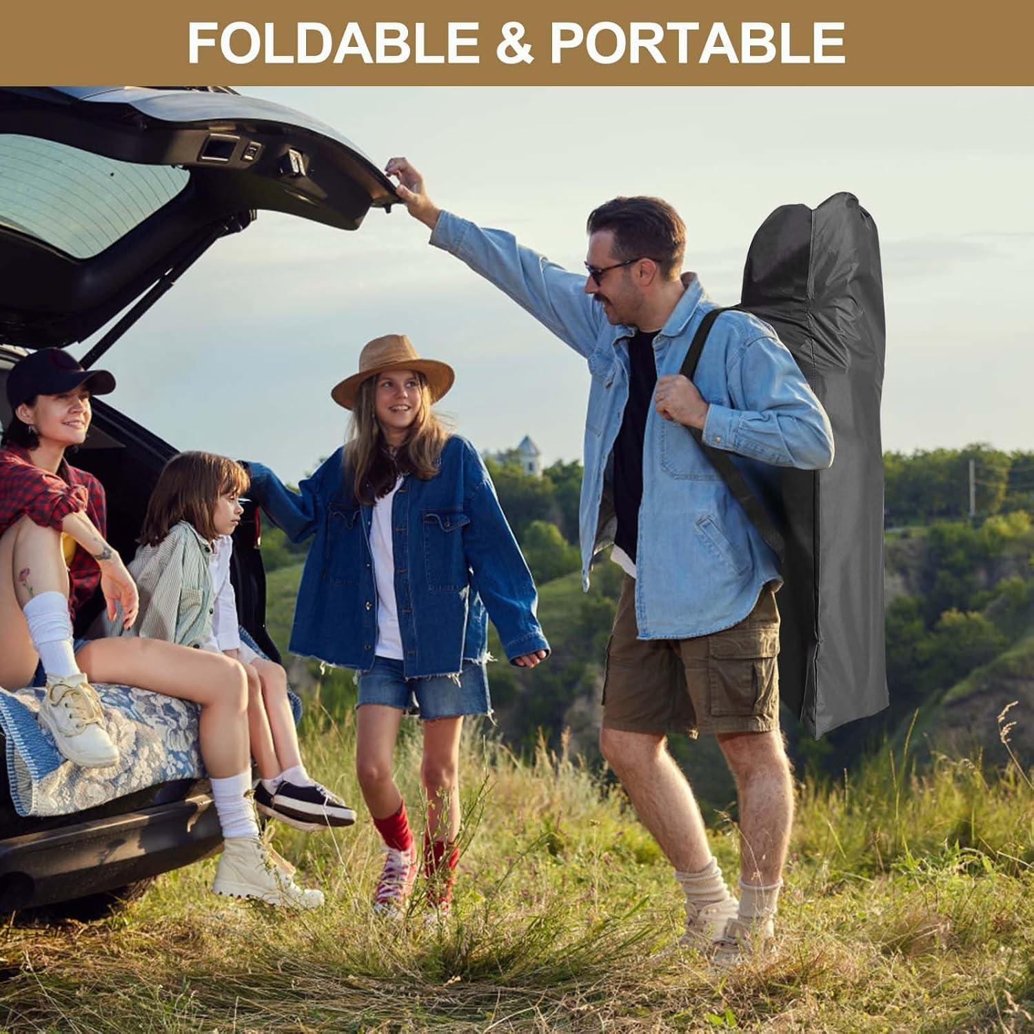 Cama de Camping Plegable DoCred XXL 2 Paquetes Alta Resistencia