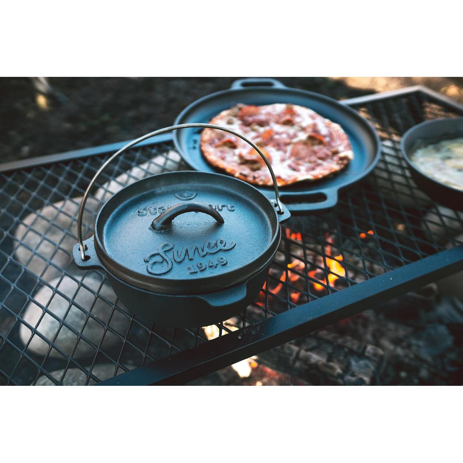 Horno de Hierro Fundido Pre-Sazonado Stansport 2 Litros