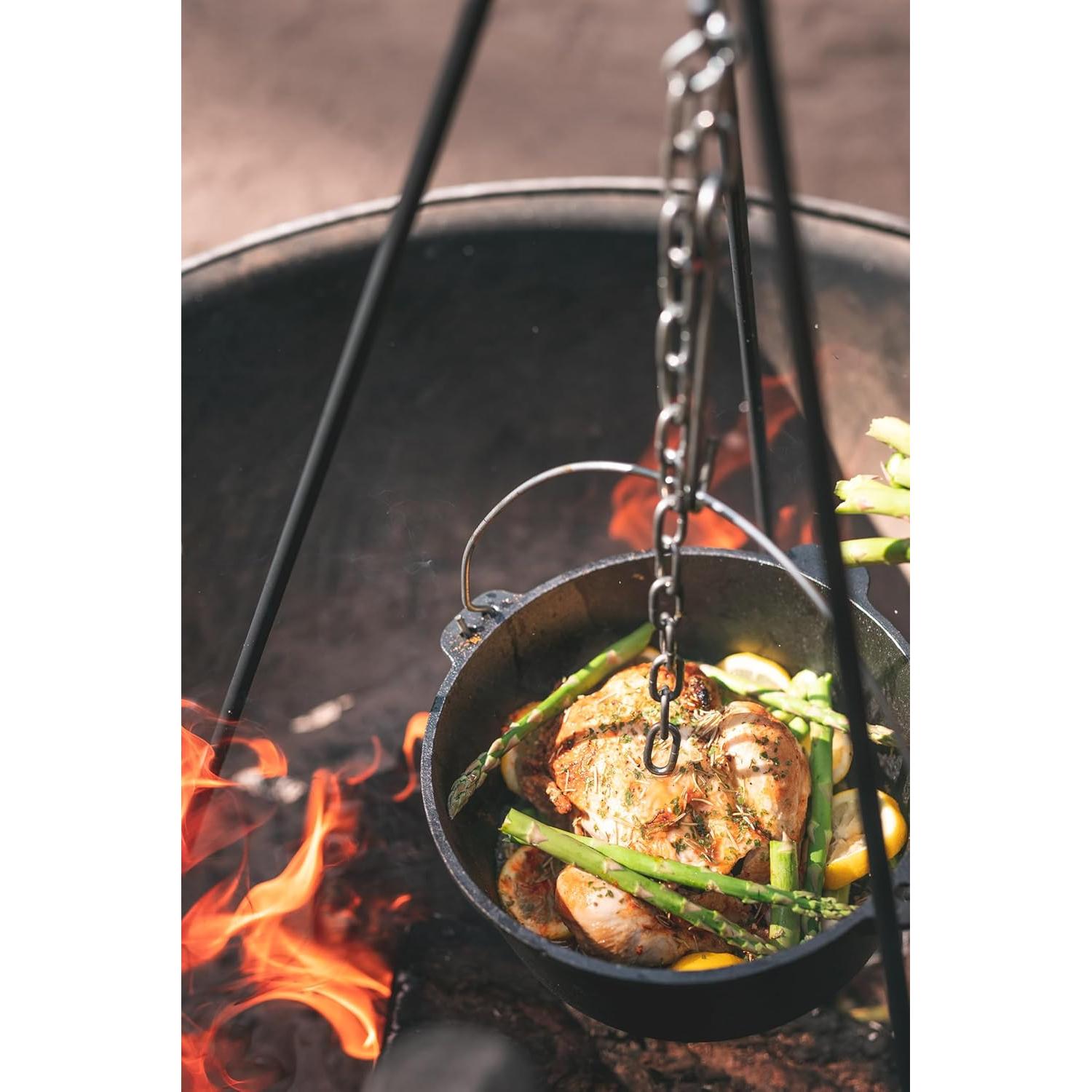 Horno de Hierro Fundido Pre-Sazonado Stansport 2 Litros