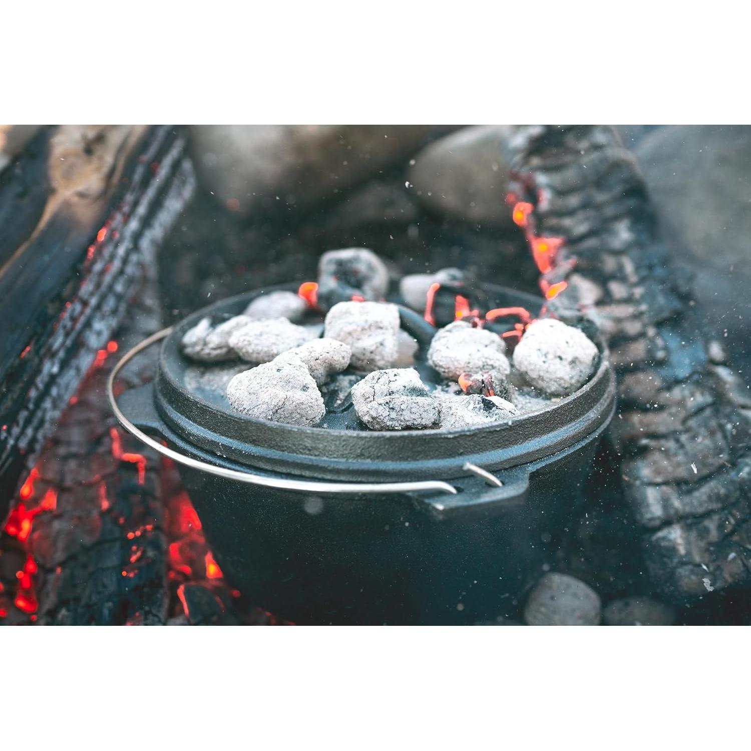 Horno de Hierro Fundido Pre-Sazonado Stansport 2 Litros