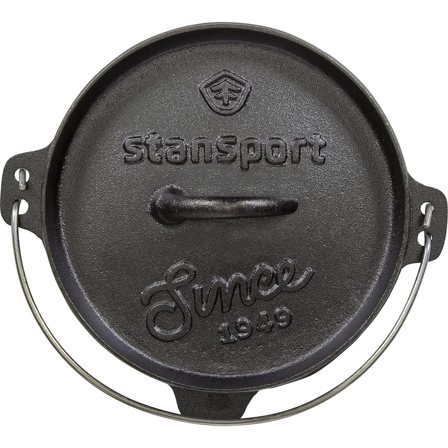 Horno de Hierro Fundido Pre-Sazonado Stansport 2 Litros