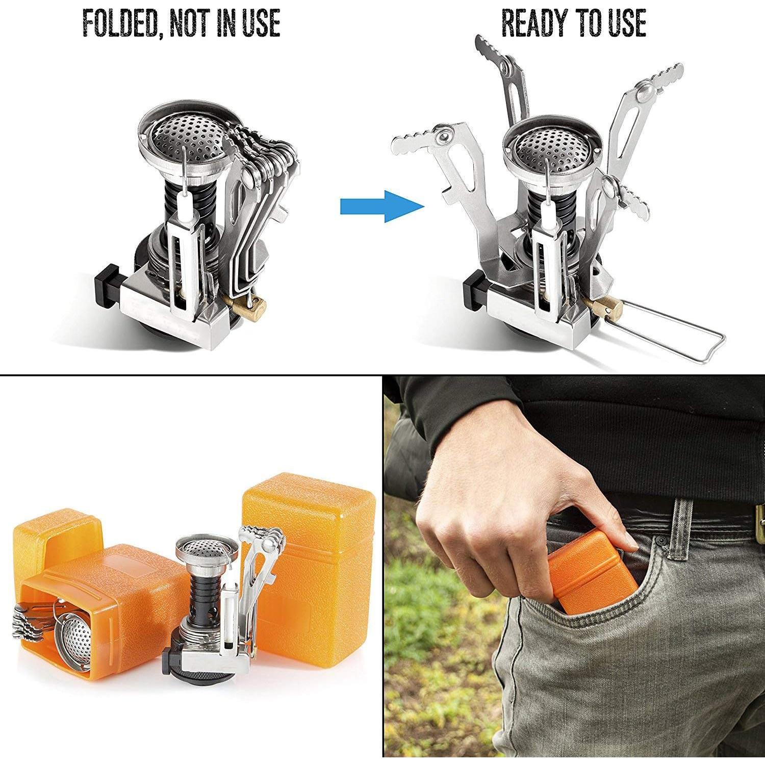 Kit de Cocina Camping Genérico 16 Piezas Aluminio y Acero