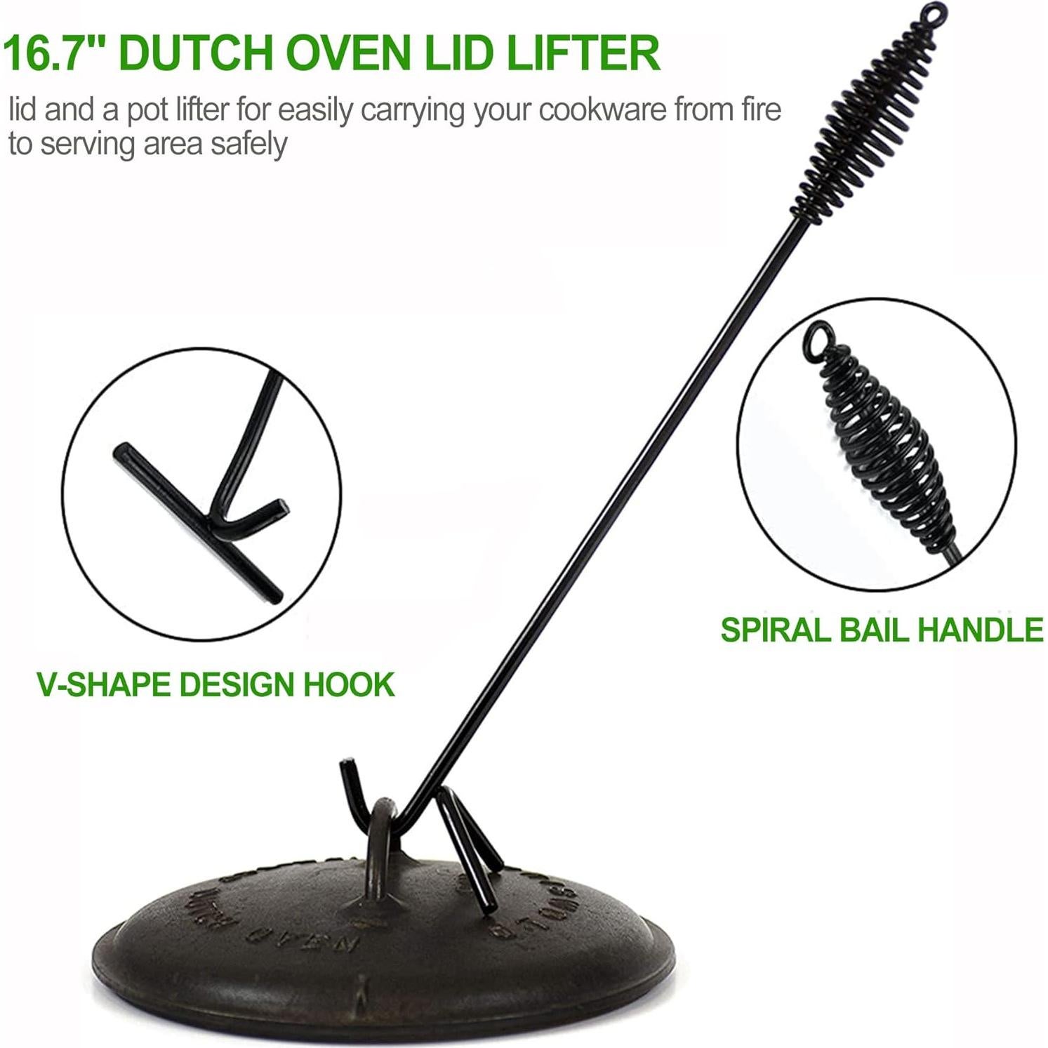 Juego de Cocina de Horno Holandés 8 Piezas Reliancer Hierro Fundido