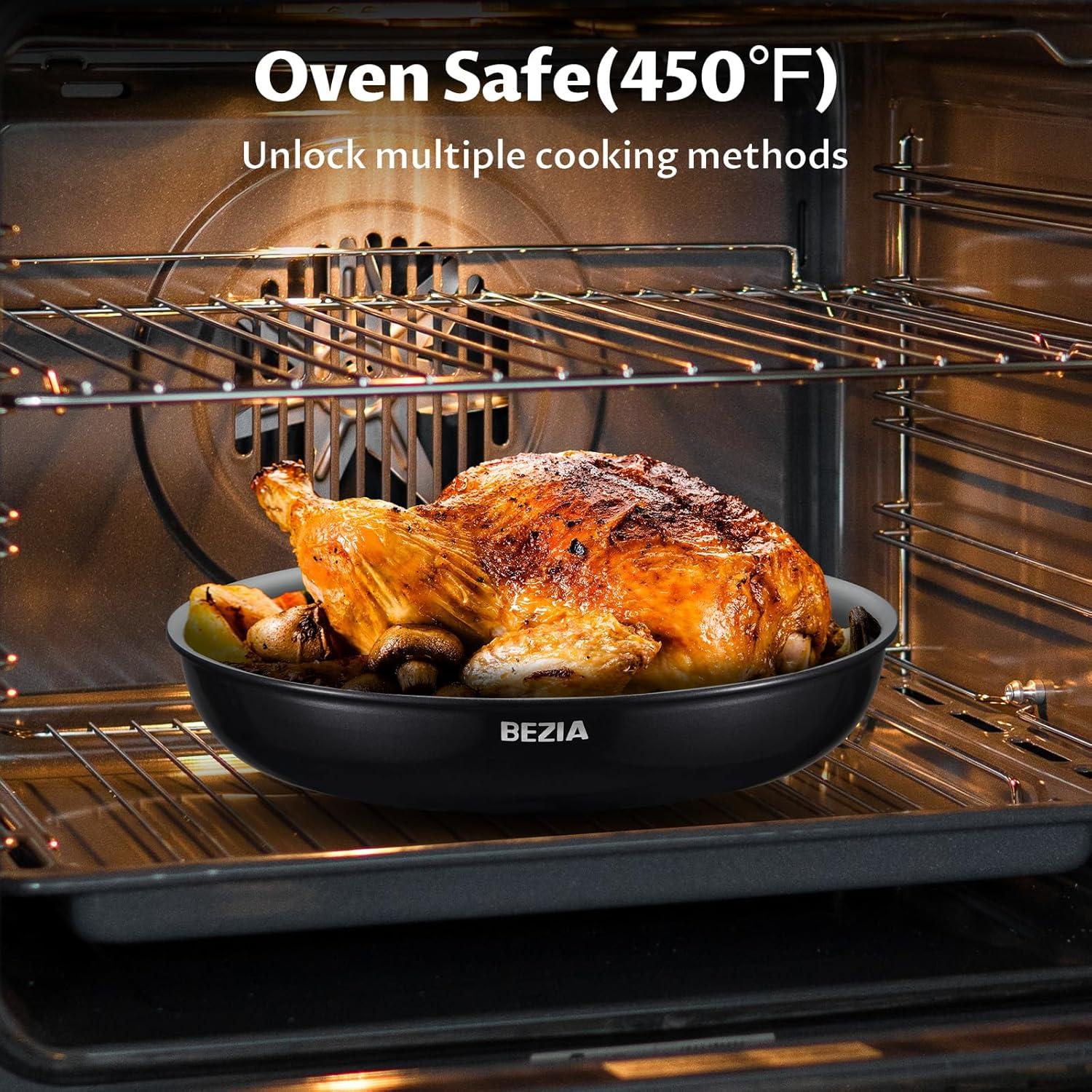 Juego de Ollas y Sartenes BEZIA 10 Piezas Cerámico Inducción