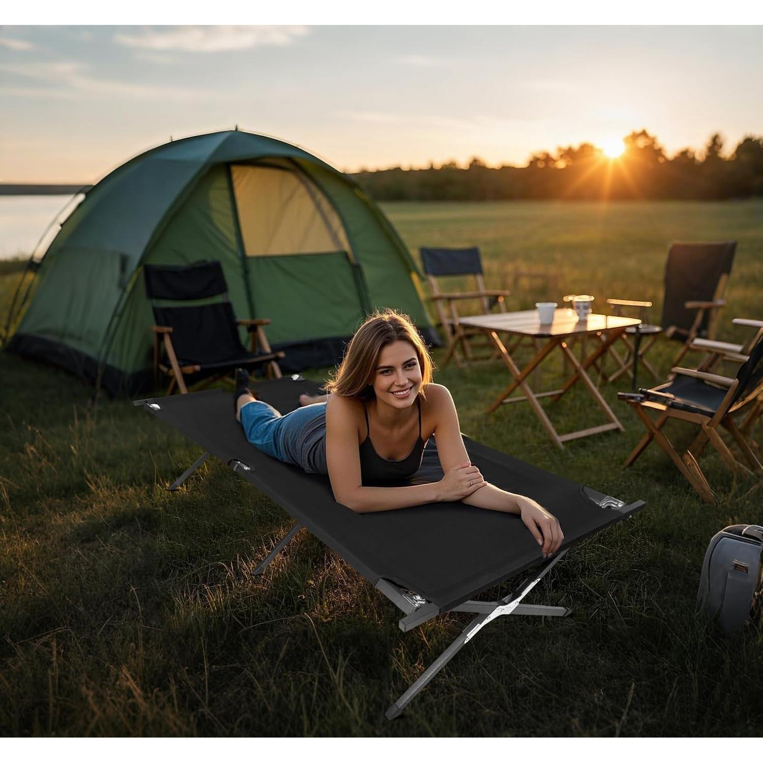 Cama de Camping Plegable YSSOA 189.9x62.9 cm 6.2 kg