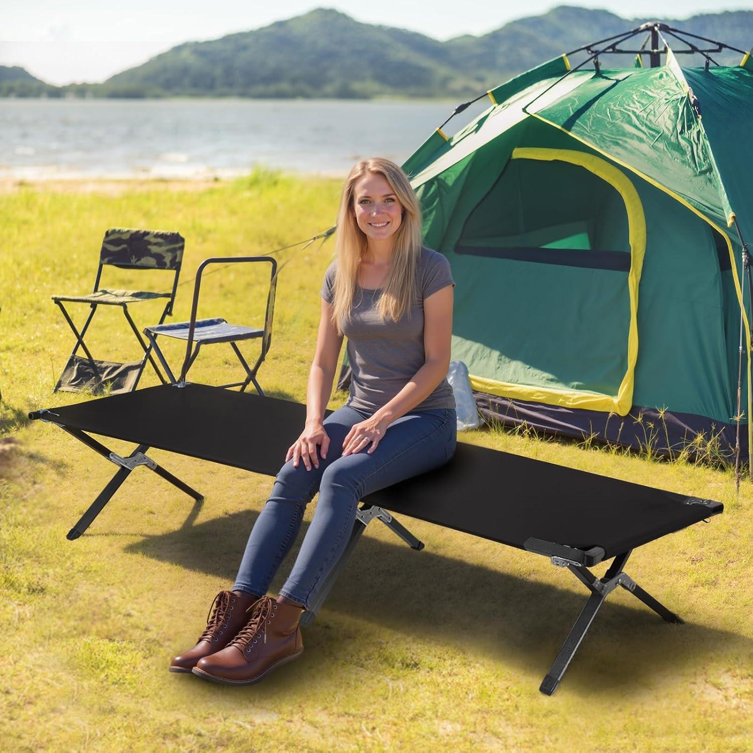 Cama de Camping Plegable YSSOA 189.9x62.9 cm 6.2 kg