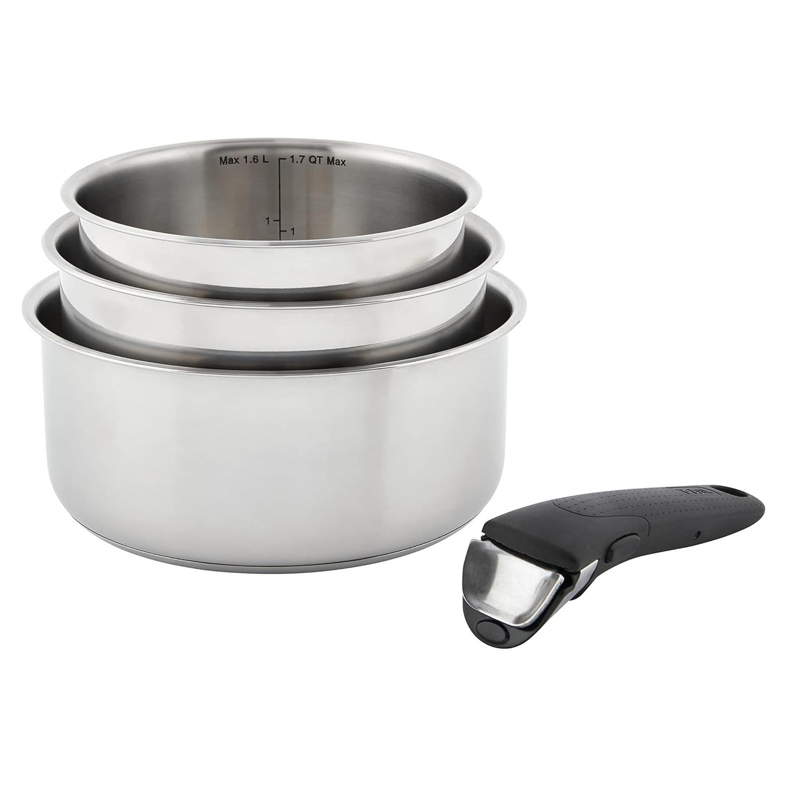 Juego de Utensilios de Cocina T-fal Ingenio 4 Piezas Acero Inoxidable