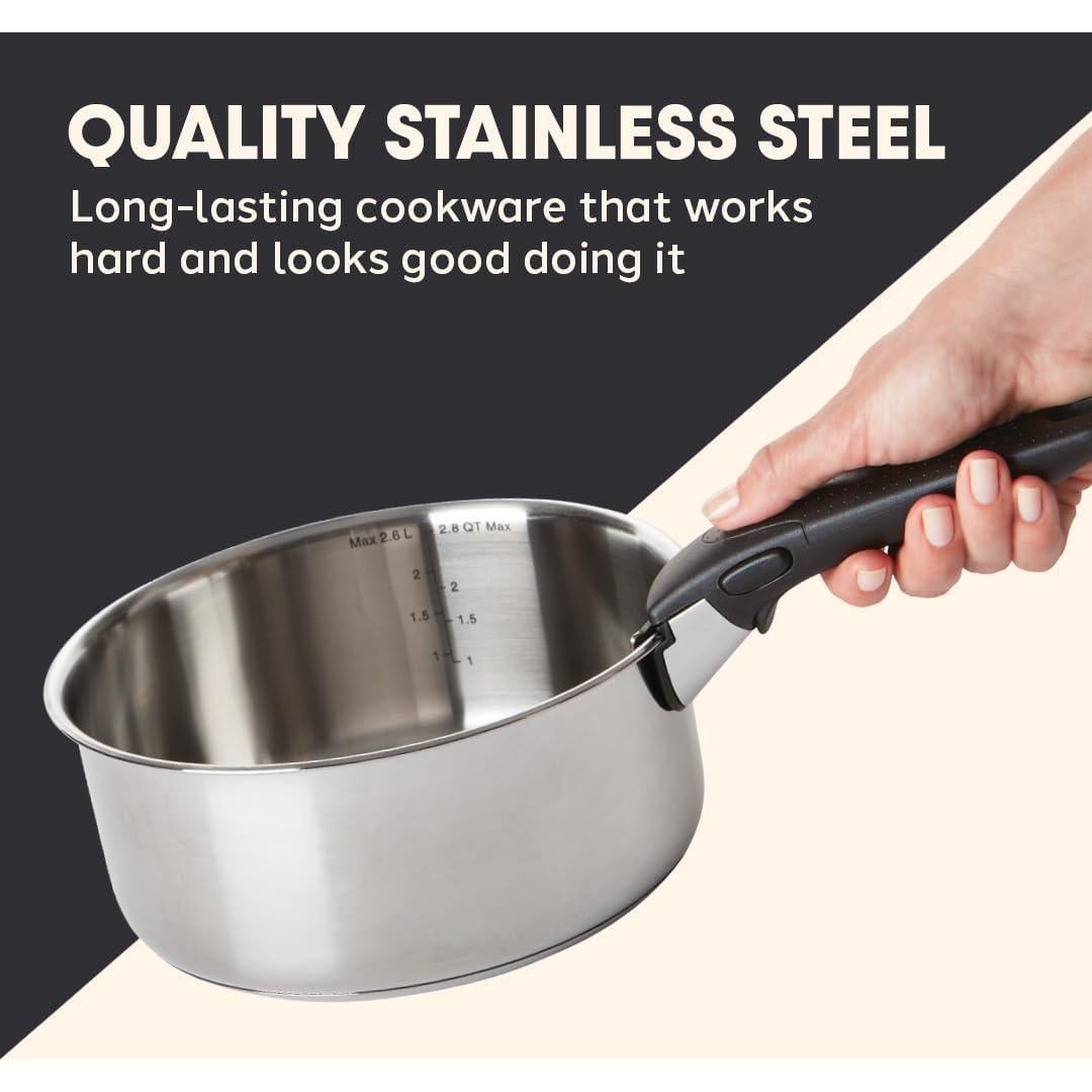 Juego de Utensilios de Cocina T-fal Ingenio 4 Piezas Acero Inoxidable