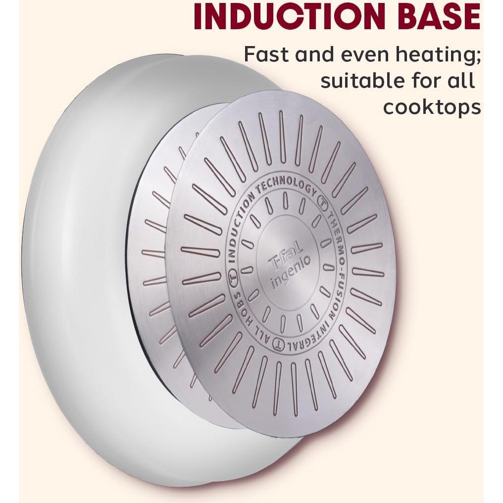 Juego de Utensilios de Cocina T-fal Ingenio 4 Piezas Acero Inoxidable
