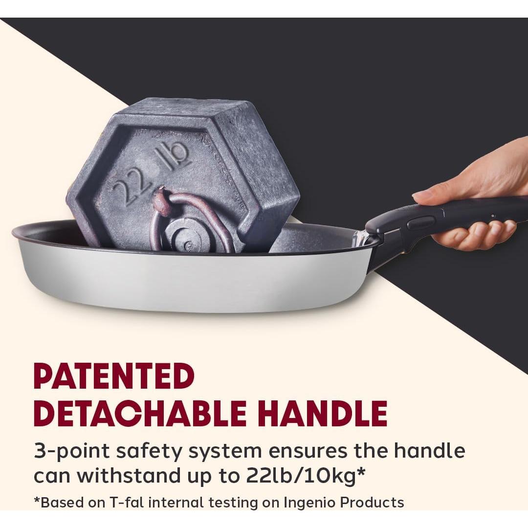 Juego de Utensilios de Cocina T-fal Ingenio 4 Piezas Acero Inoxidable