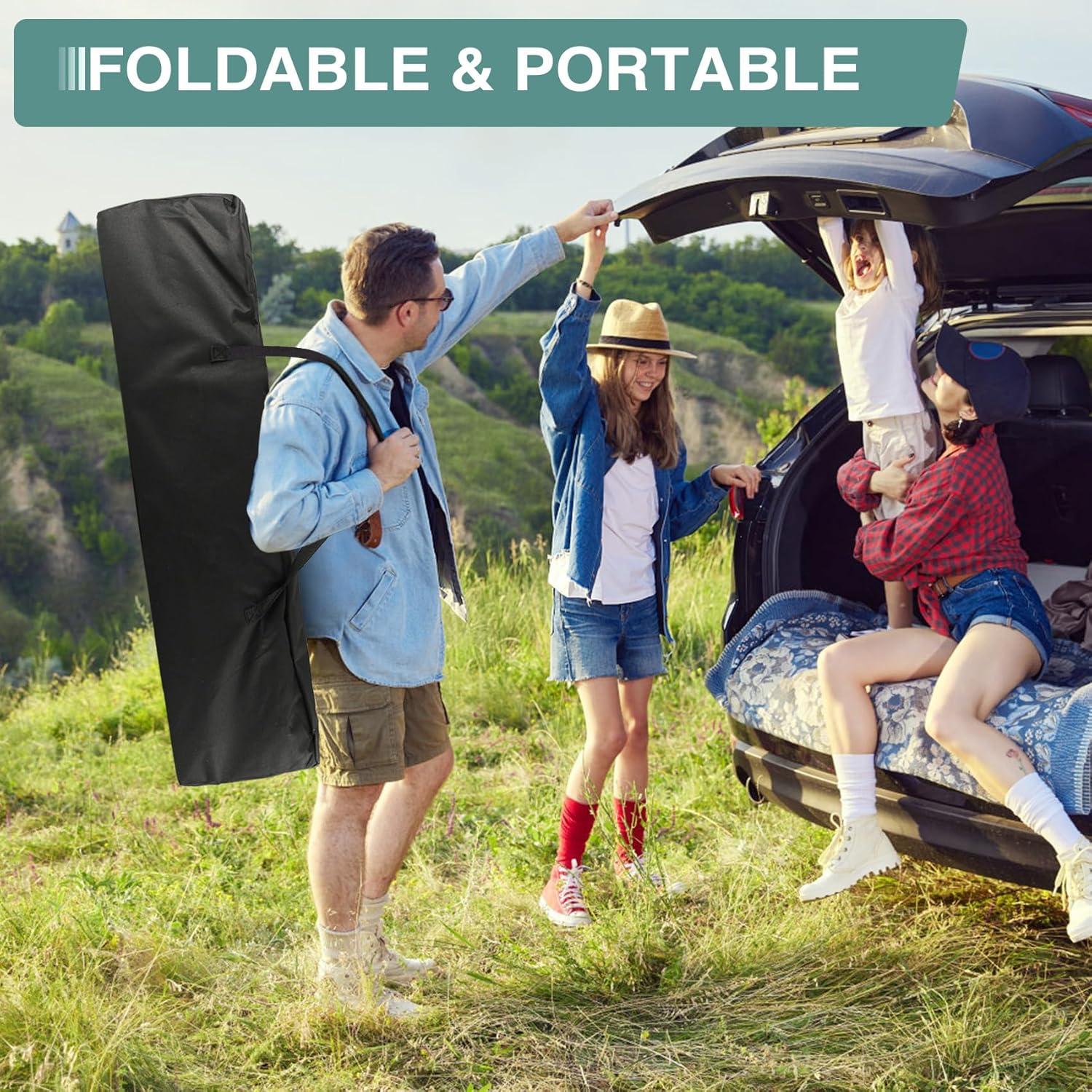 Cama de Camping Plegable Seeutek 71 cm Rojo con Cojín