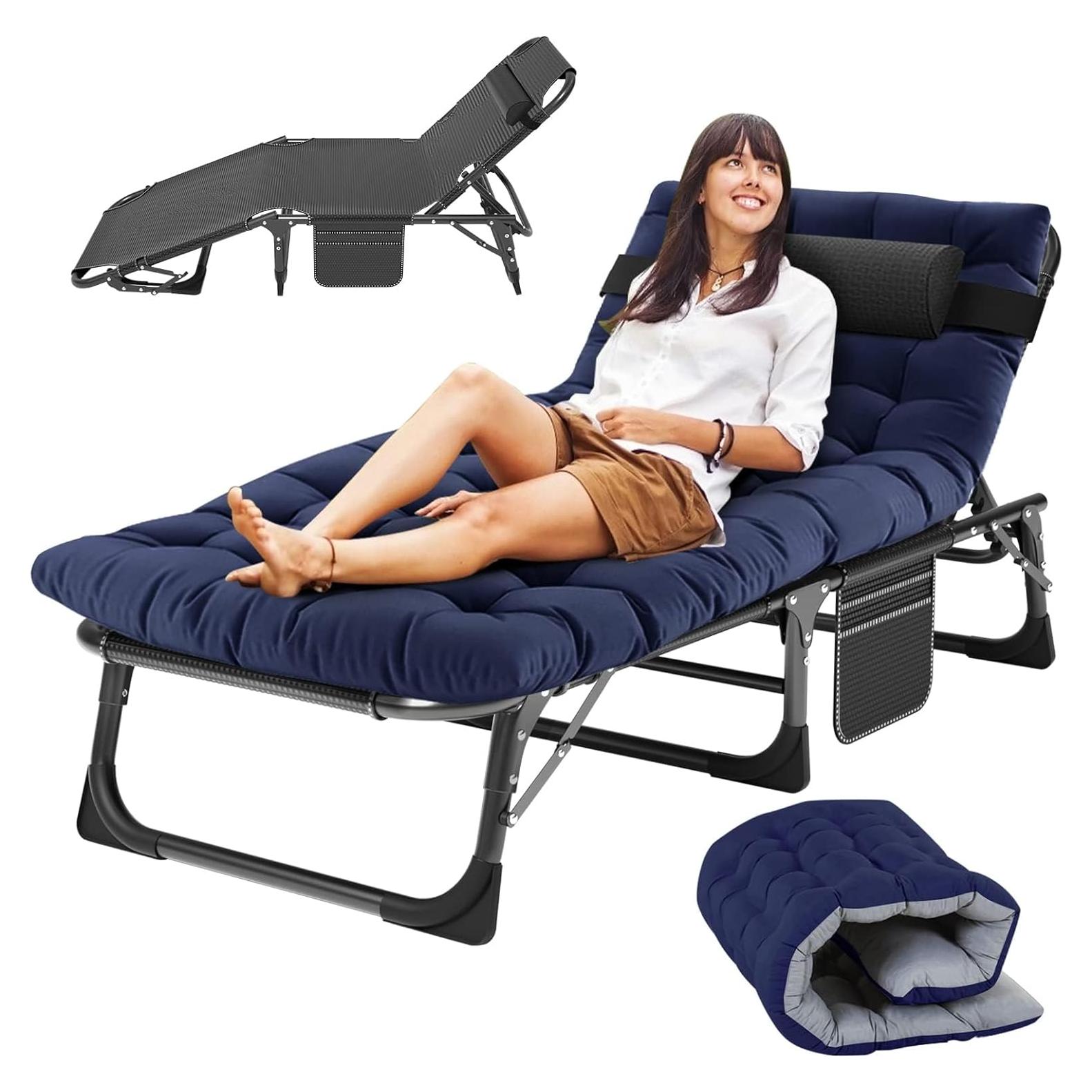 Cama Plegable Slsy para Adultos 5 Posiciones 191x68 cm