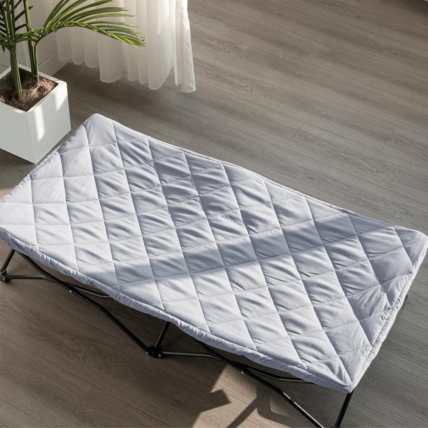 Sábana Acolchada Biloban para Cuna de Viaje Joovy - Gris