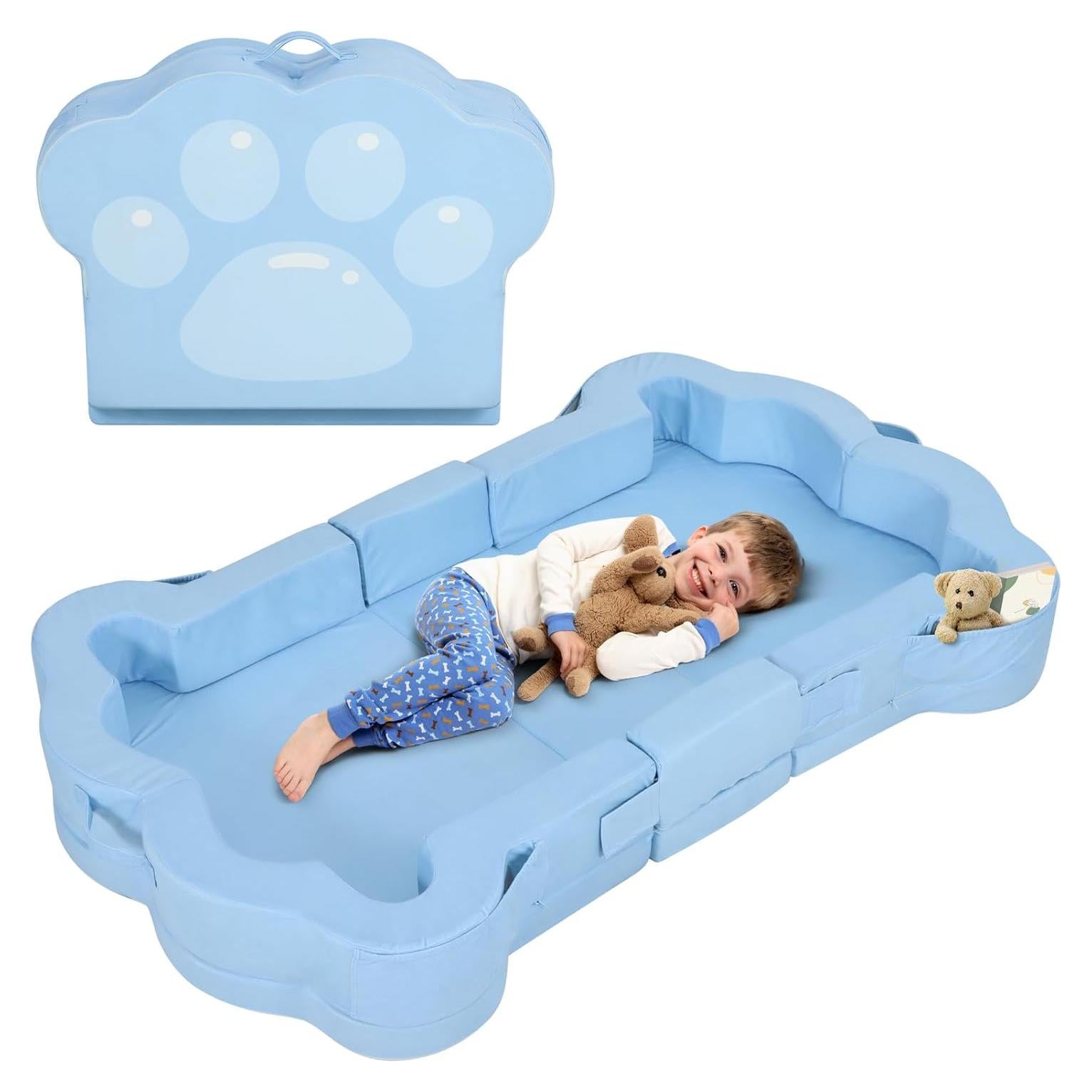 Cama de viaje portátil para niños VC-MSH-046-C azul 140x86 cm