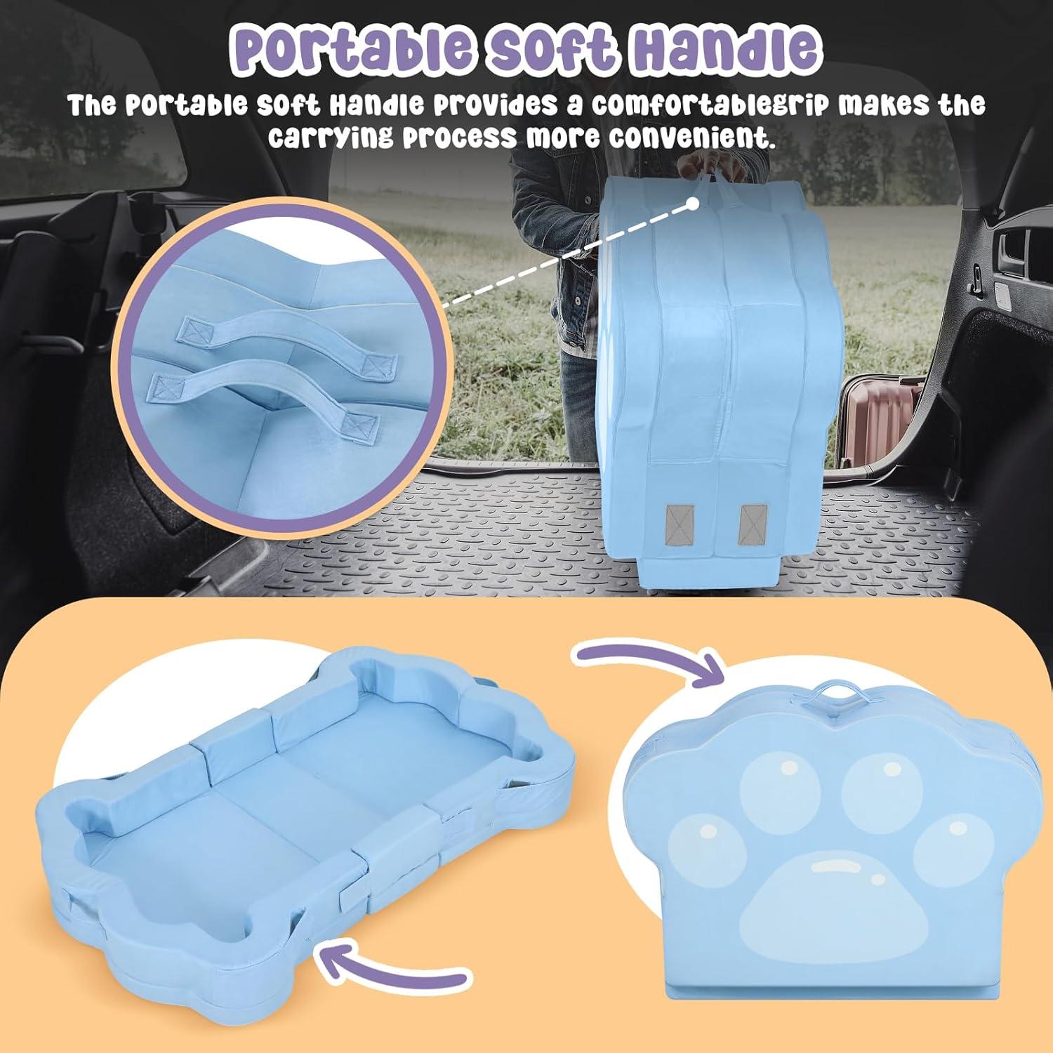 Cama de viaje portátil para niños VC-MSH-046-C azul 140x86 cm