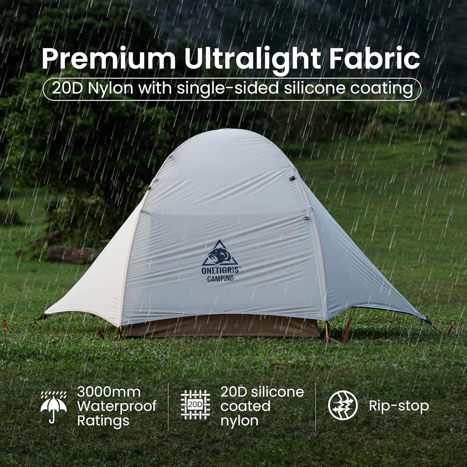 Tienda OneTigris Mona Ultraligera 1 Persona 3000mm Impermeable