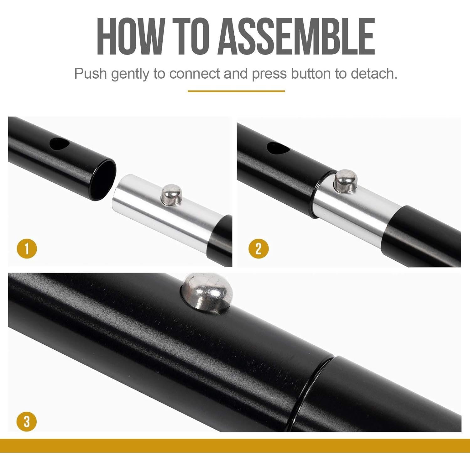 Postes de tienda ajustables OneTigris 2pc Aluminio 7075