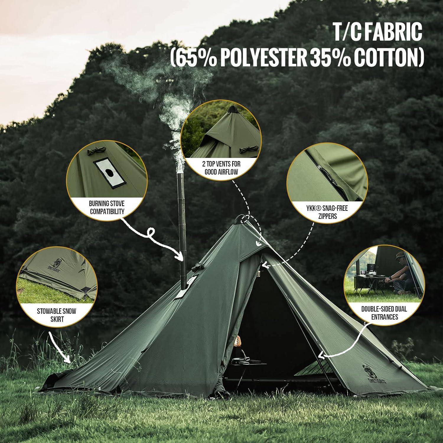 Tienda de Camping OneTigris Conifer para 2 Personas - Verde Ranger