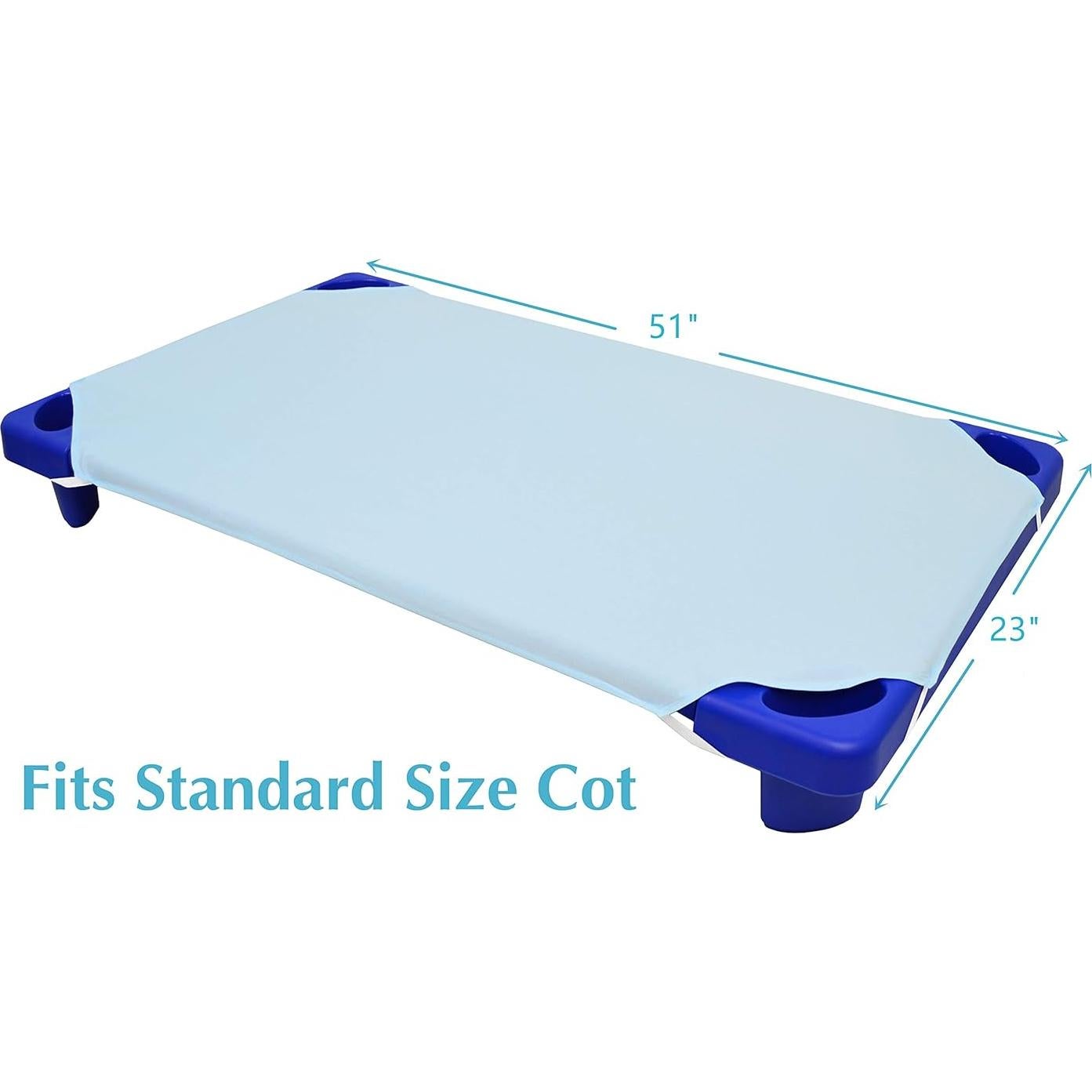 Sábana de Cuna Estándar American Baby Company Microfibra Azul 58x130 cm