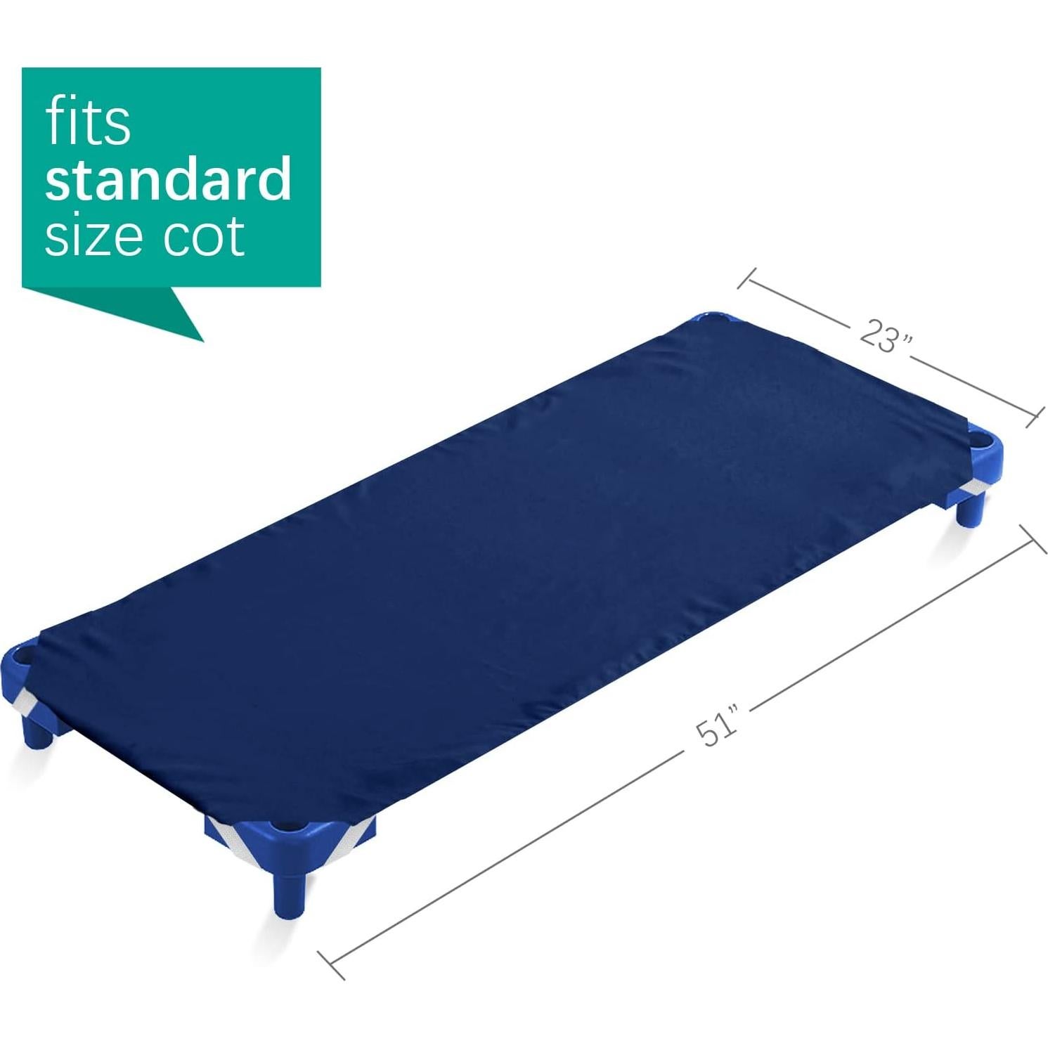 Sábana de Cuna Biloban Microfibra Azul Marino 58x130 cm