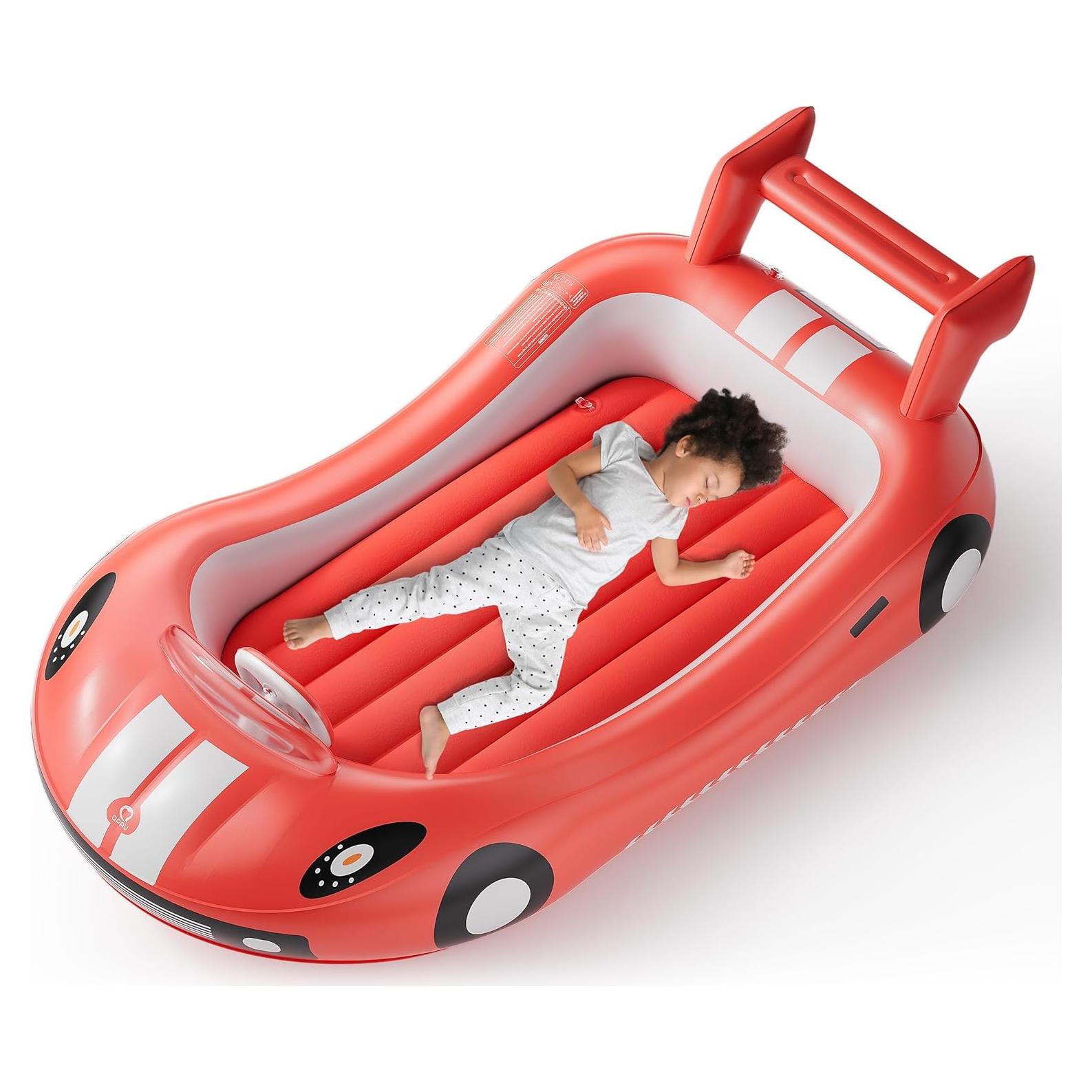 Cama Inflable para Niños QPAU JY001A, 202x115x57 cm, Rojo