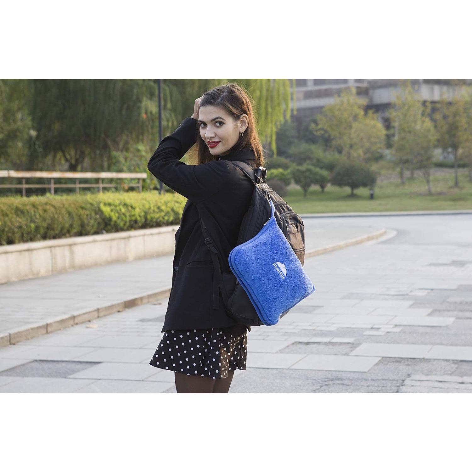 Mantas de Viaje BlueHills 2 Piezas Compactas Azul Real