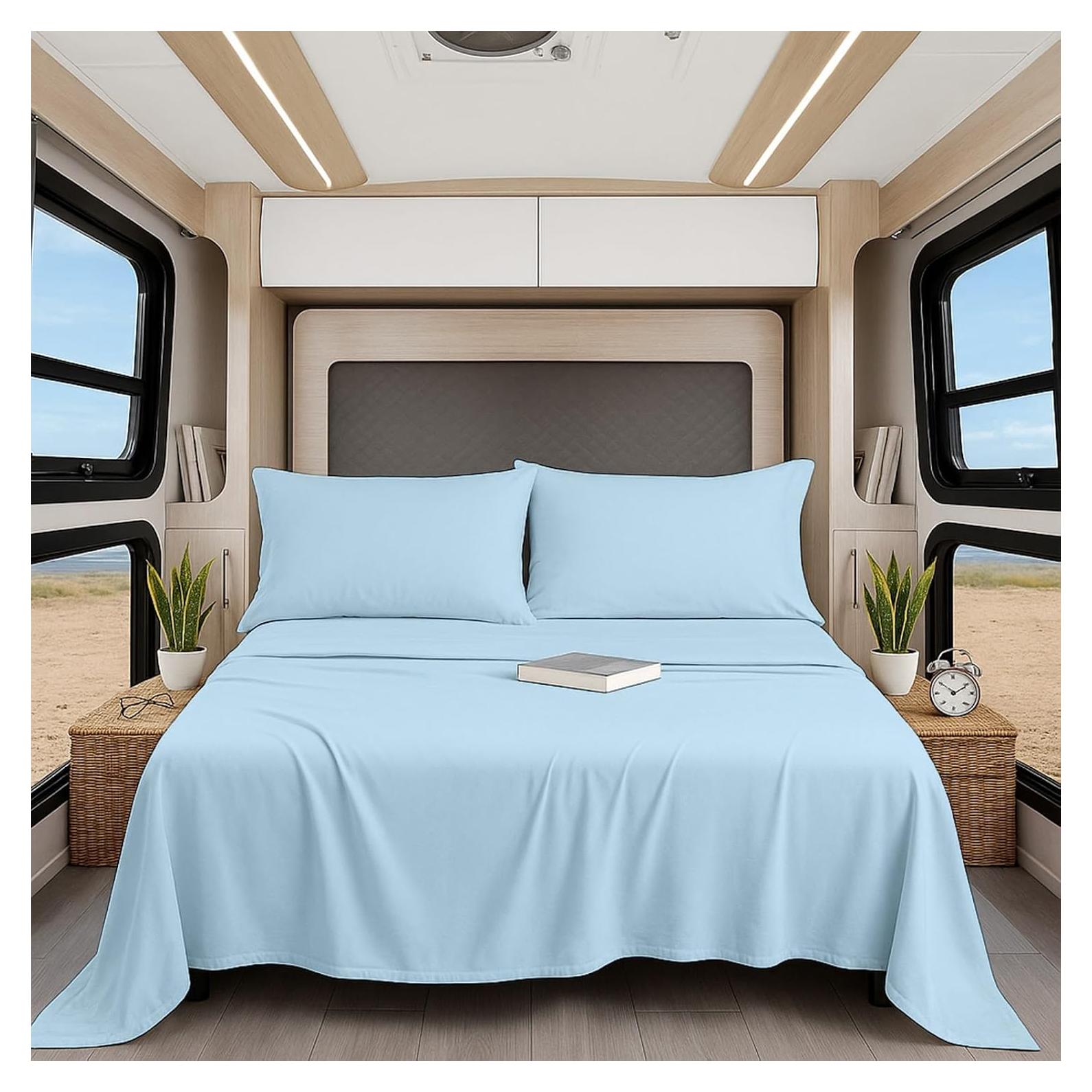 Juego de Sábanas Microfibra Shreem Linen 4 Piezas 3/4 Cama Completa