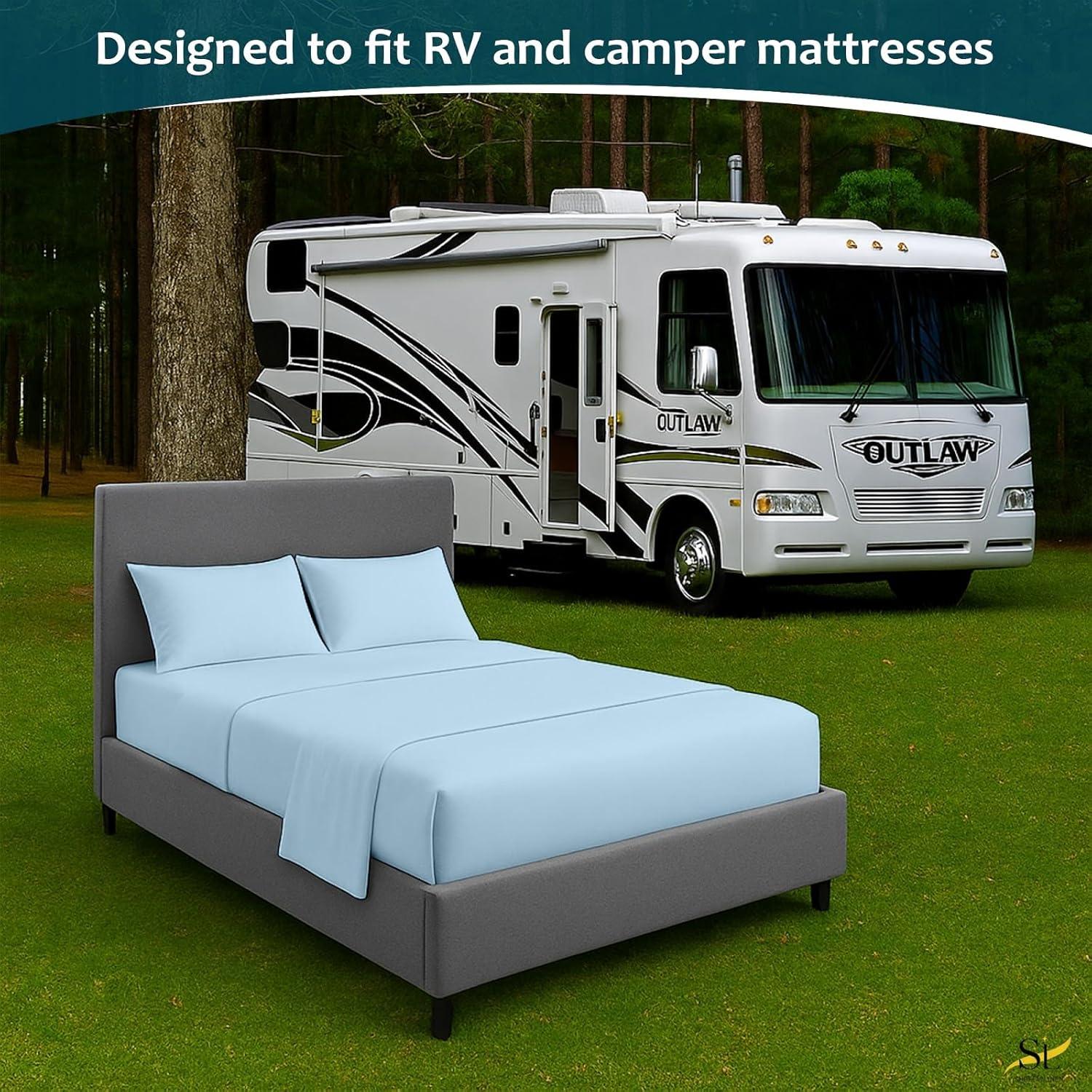 Juego de Sábanas Microfibra Shreem Linen 4 Piezas 3/4 Cama Completa