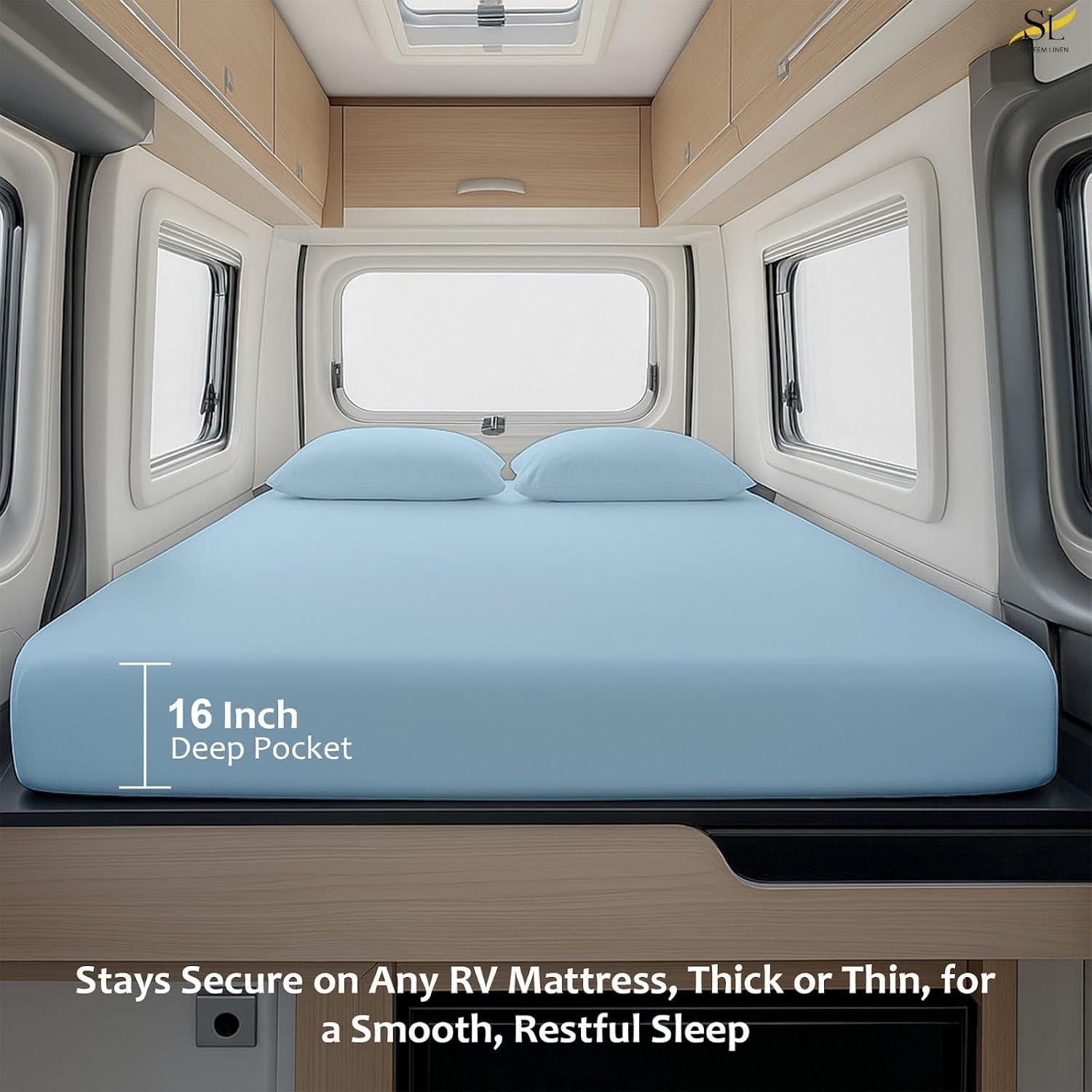 Juego de Sábanas Microfibra Shreem Linen 4 Piezas 3/4 Cama Completa