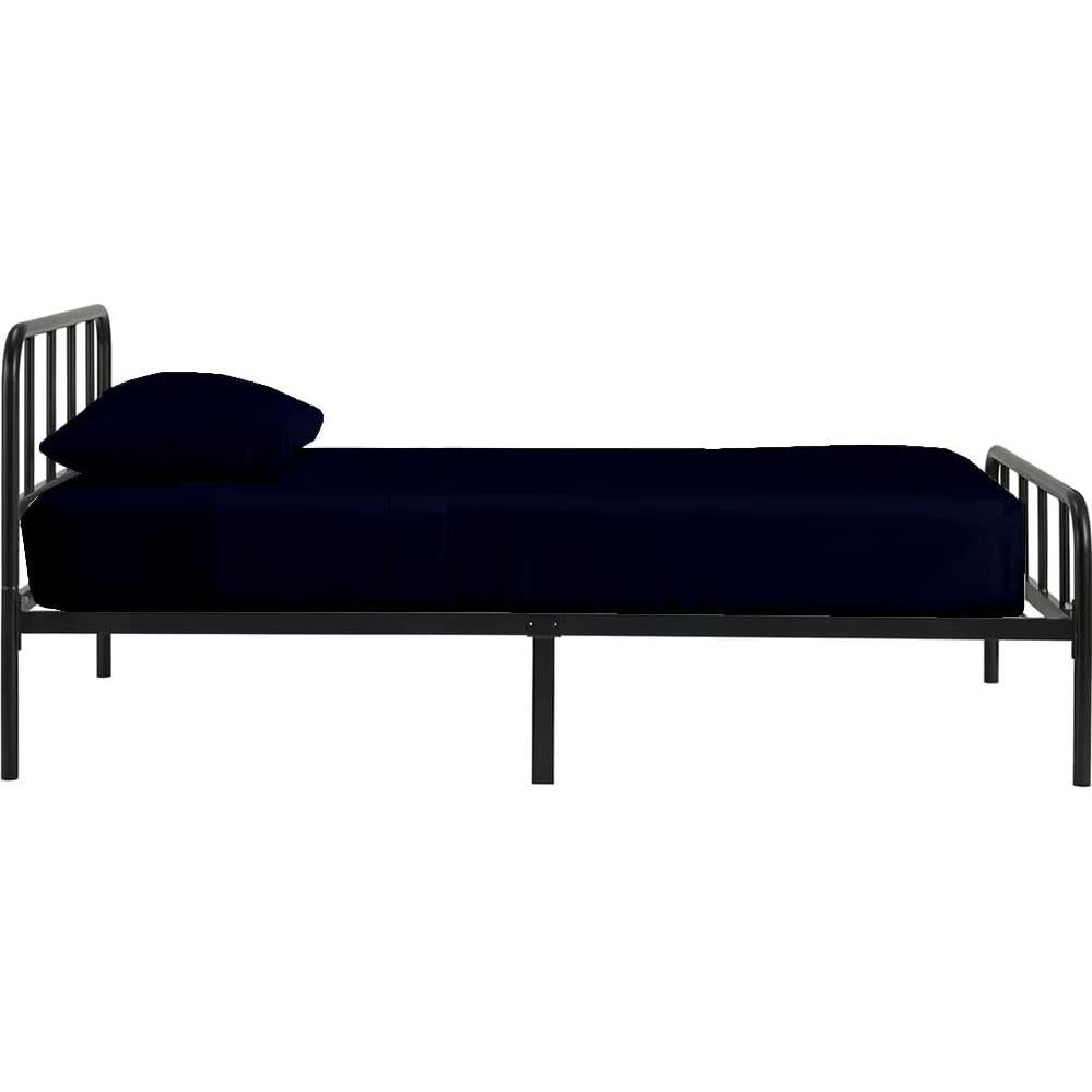 Juego de Sábanas de Algodón Egipcio 4 Piezas Cuna Azul Marino