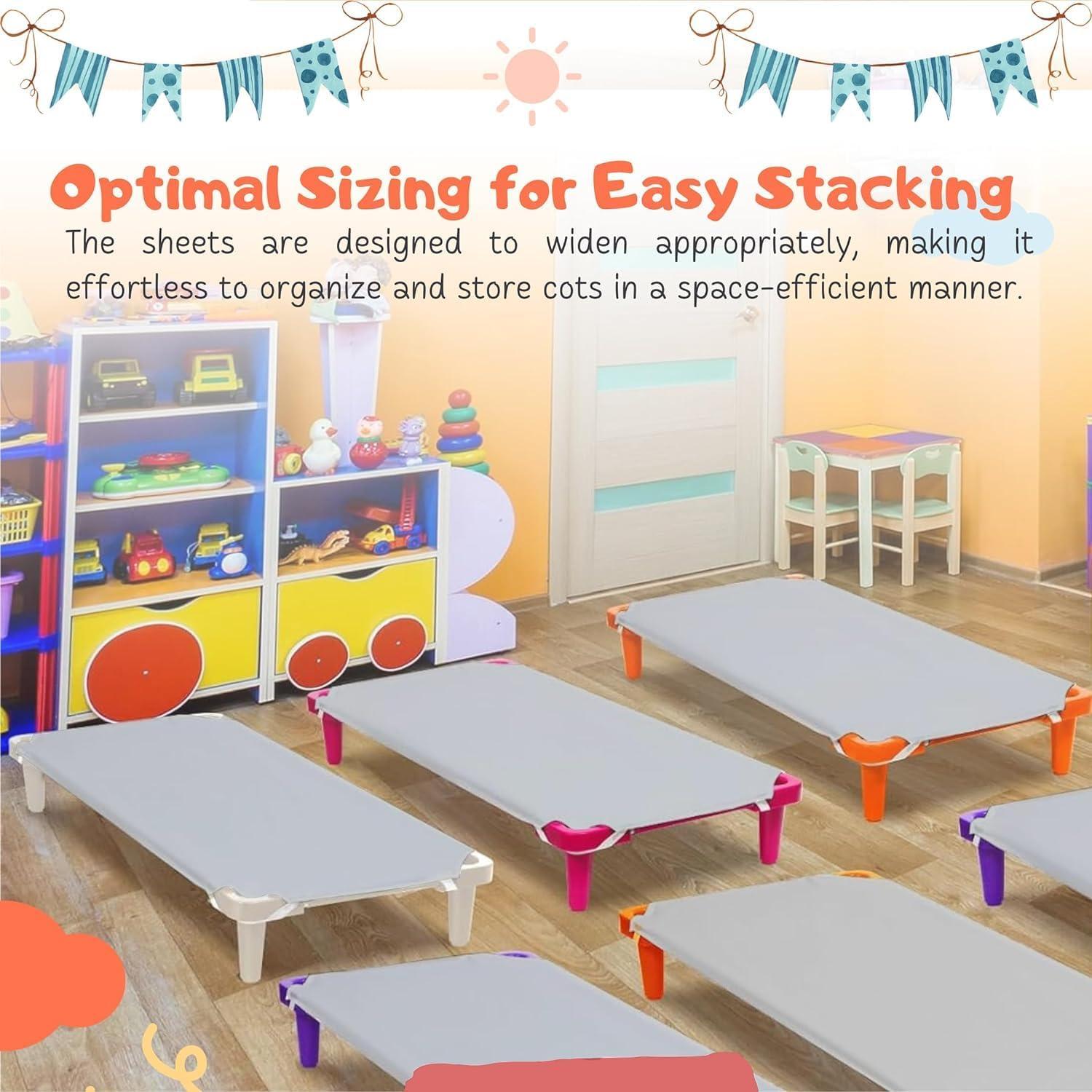 Sábanas para Cunas Estándar Lukeville 6 Piezas Microfibra Gris