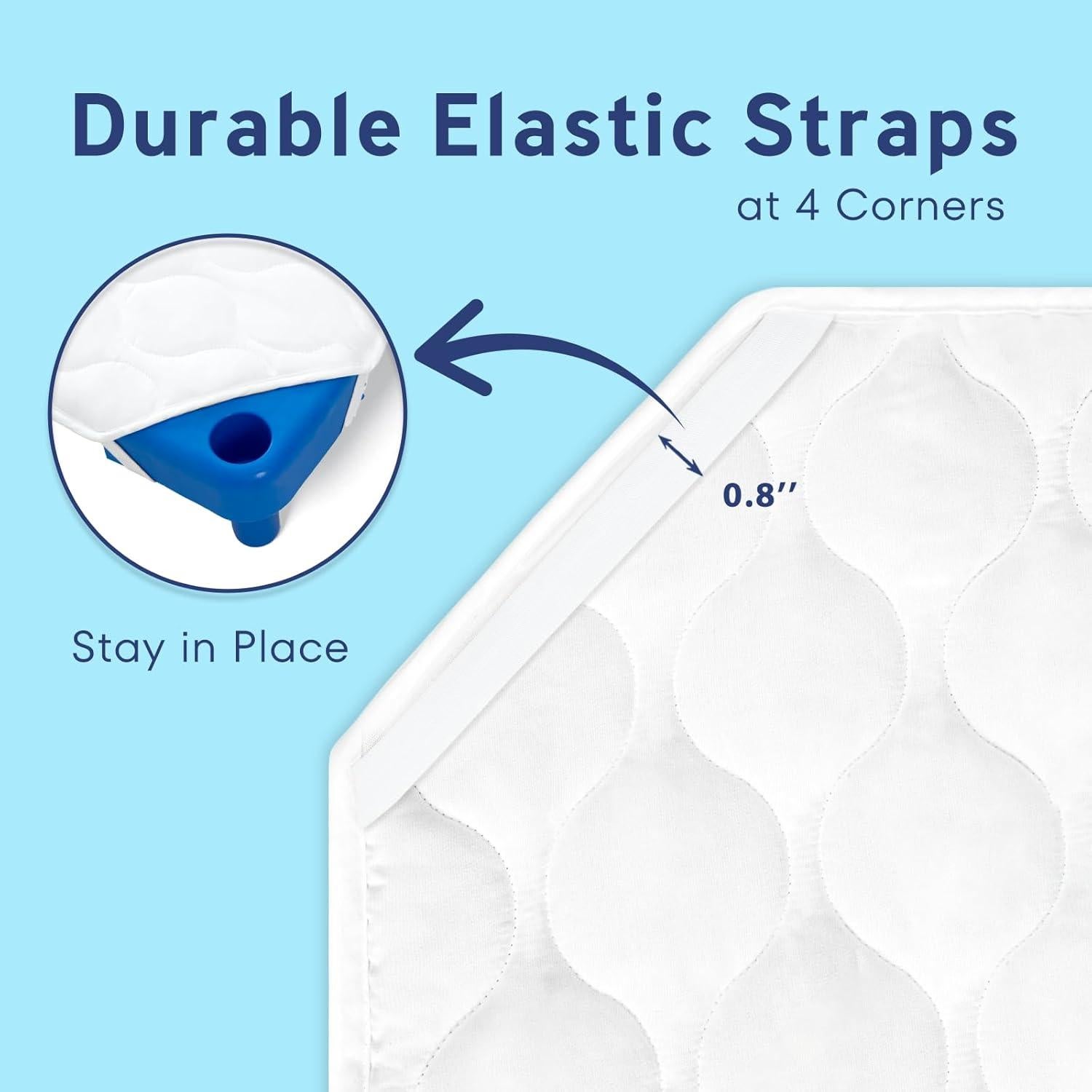 Colchoneta Acolchada Comfyanno para Guarderías 58x130 cm Blanca