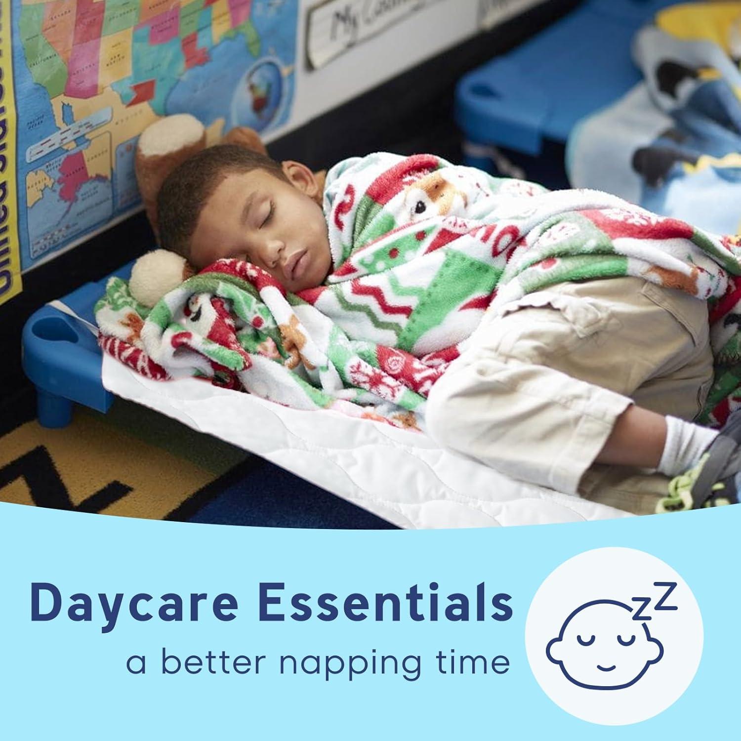 Colchoneta Acolchada Comfyanno para Guarderías 58x130 cm Blanca