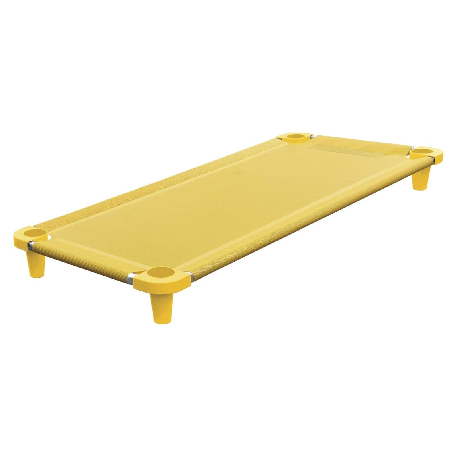 Cama de Siesta Acrimet para Niños 132 cm Apilable Amarilla