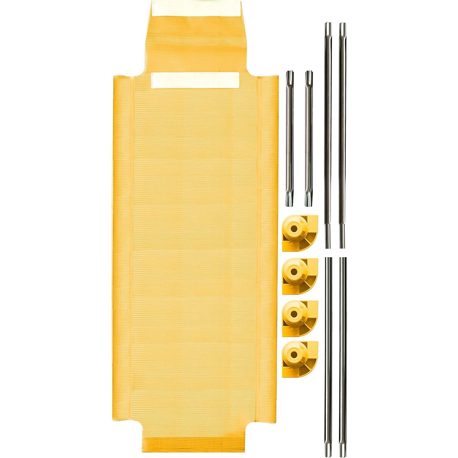 Cama de Siesta Acrimet para Niños 132 cm Apilable Amarilla