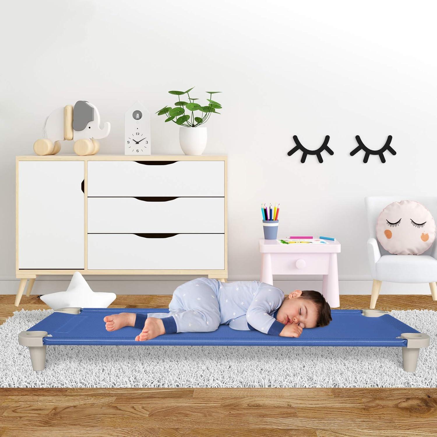 Cama de Siesta Acrimet para Niños Apilable 132 cm Azul
