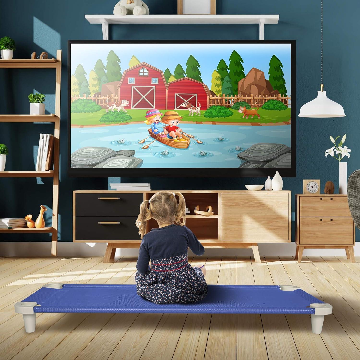 Cama de Siesta Acrimet para Niños Apilable 132 cm Azul