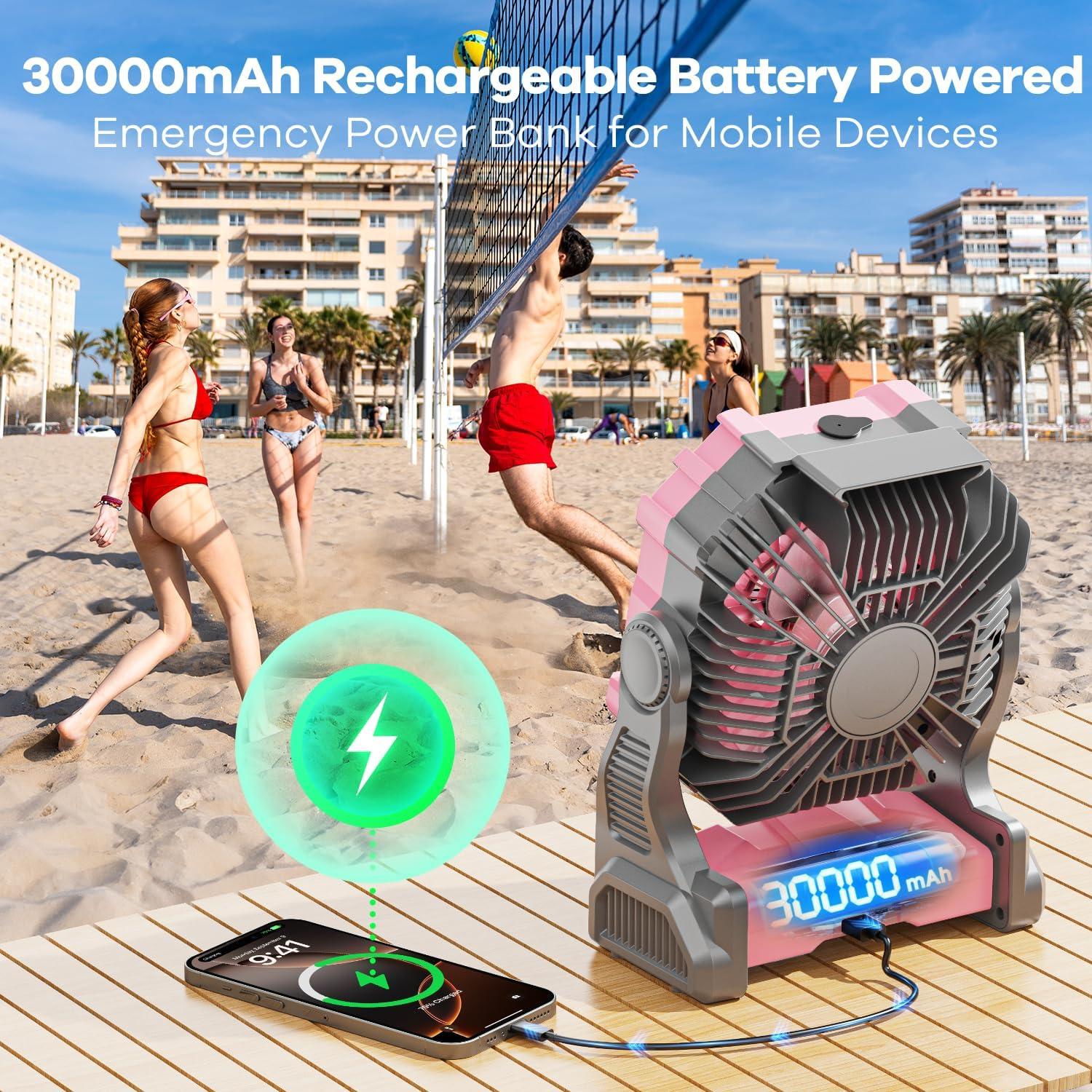 Ventilador de Nebulización DOWILLDO X29 30000mAh Rosa