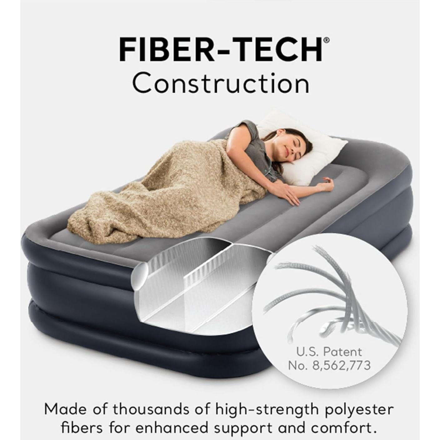 Colchón de Aire Intex Dura-Beam Deluxe Individual 41.91cm