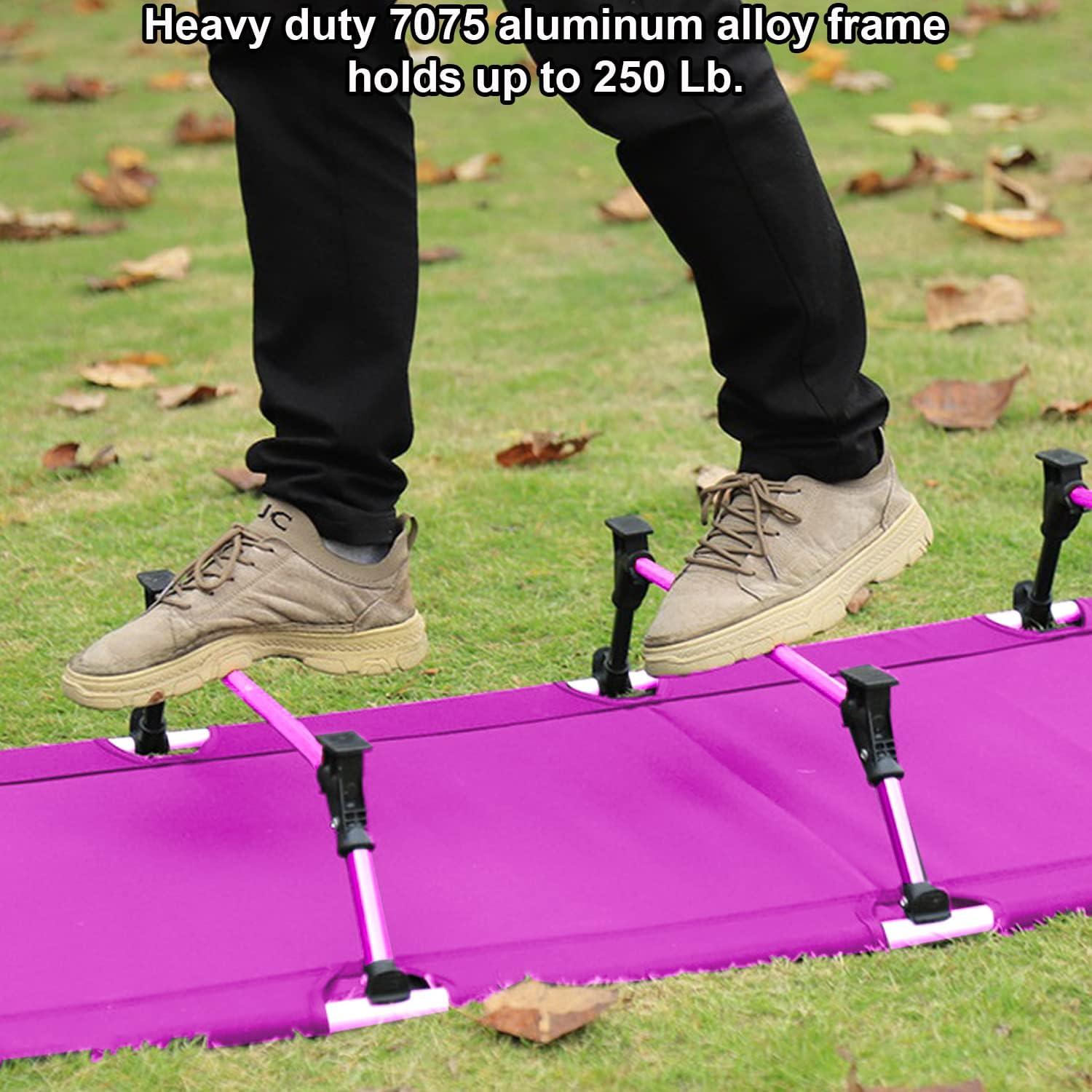 Cuna de Camping Plegable Rosa Kidz-Adventure 175x70 cm