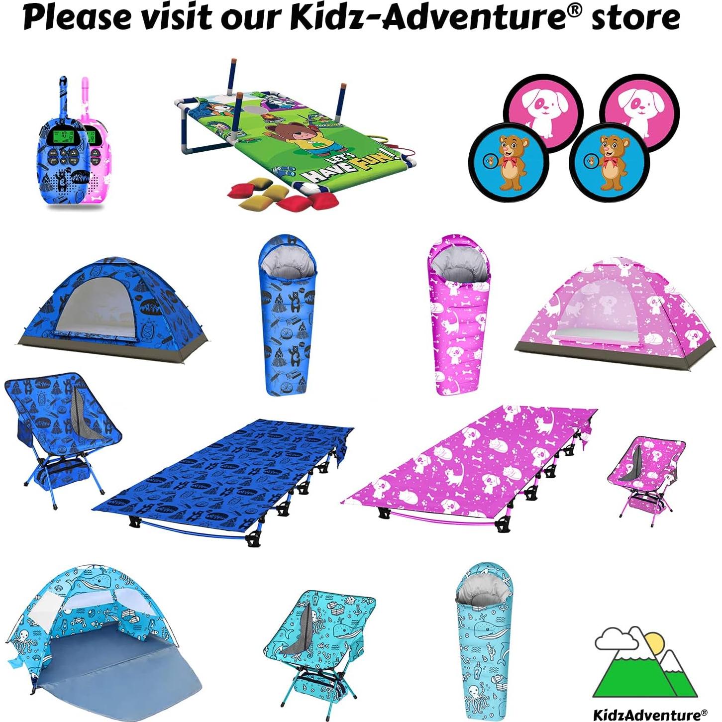 Cuna de Camping Plegable Rosa Kidz-Adventure 175x70 cm