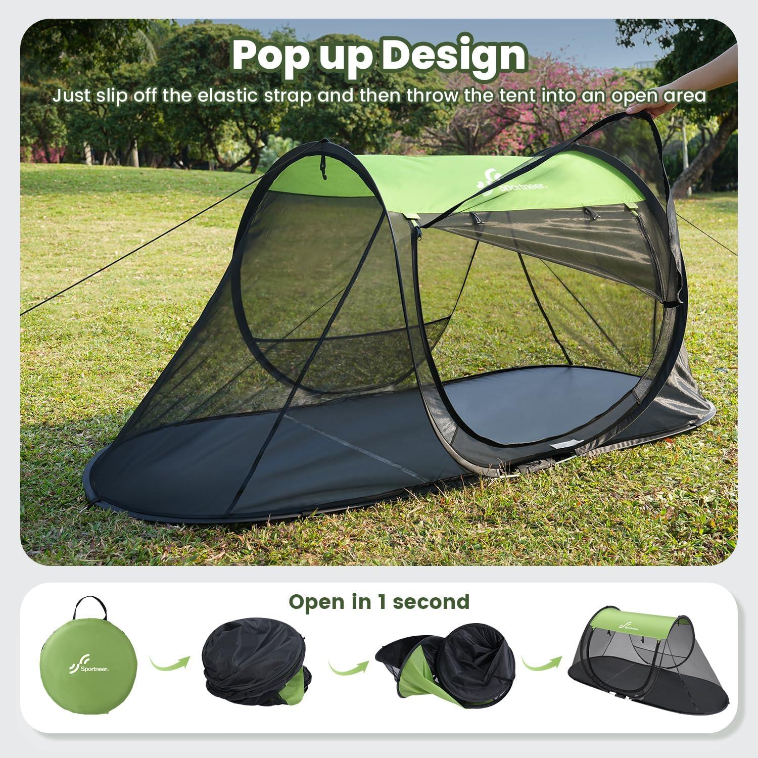 Tienda de Mosquito Sportneer Plegable 220x85 cm para Camping