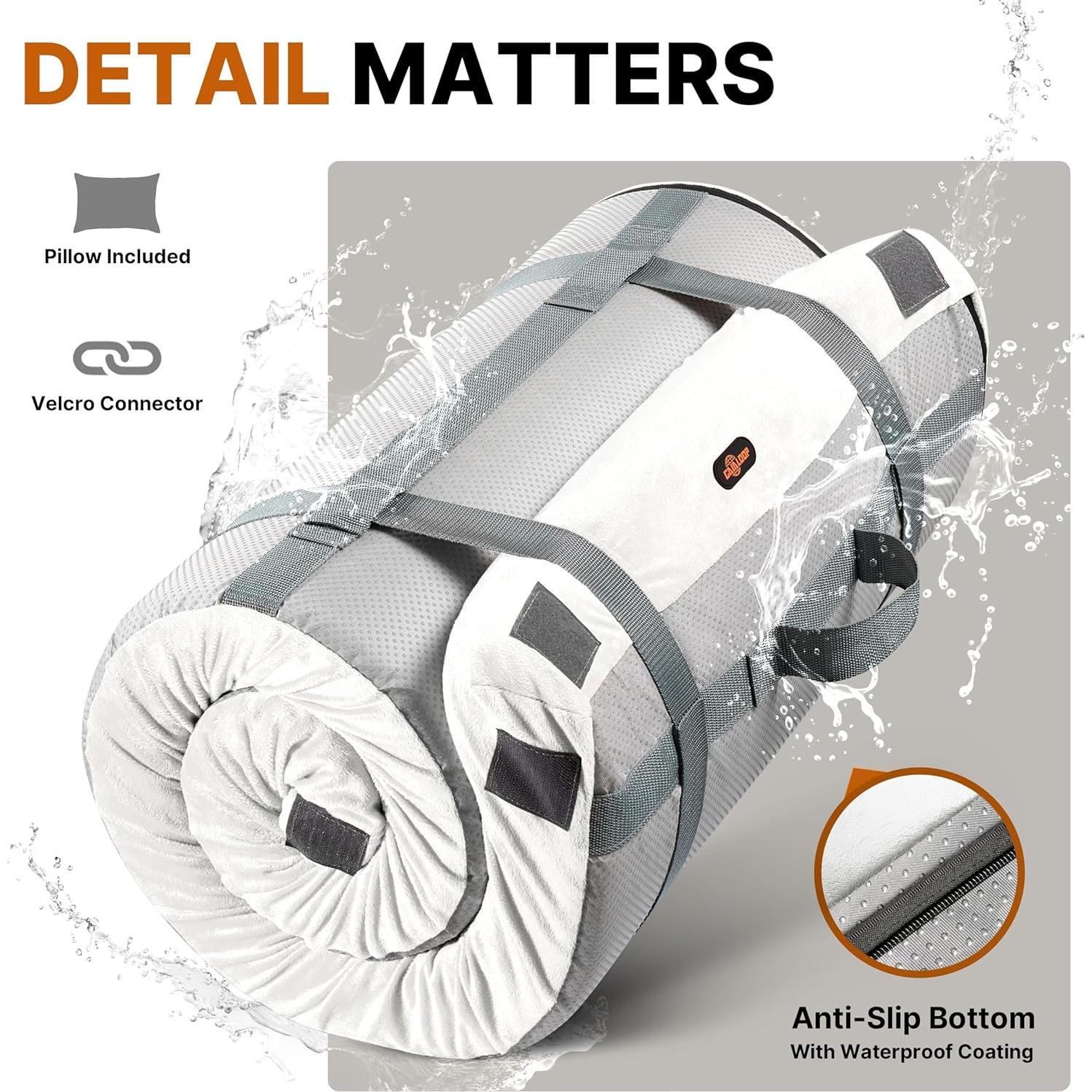 Colchón Futon Gaialoop Cuna 182.88x60.96cm Espuma Viscoelástica