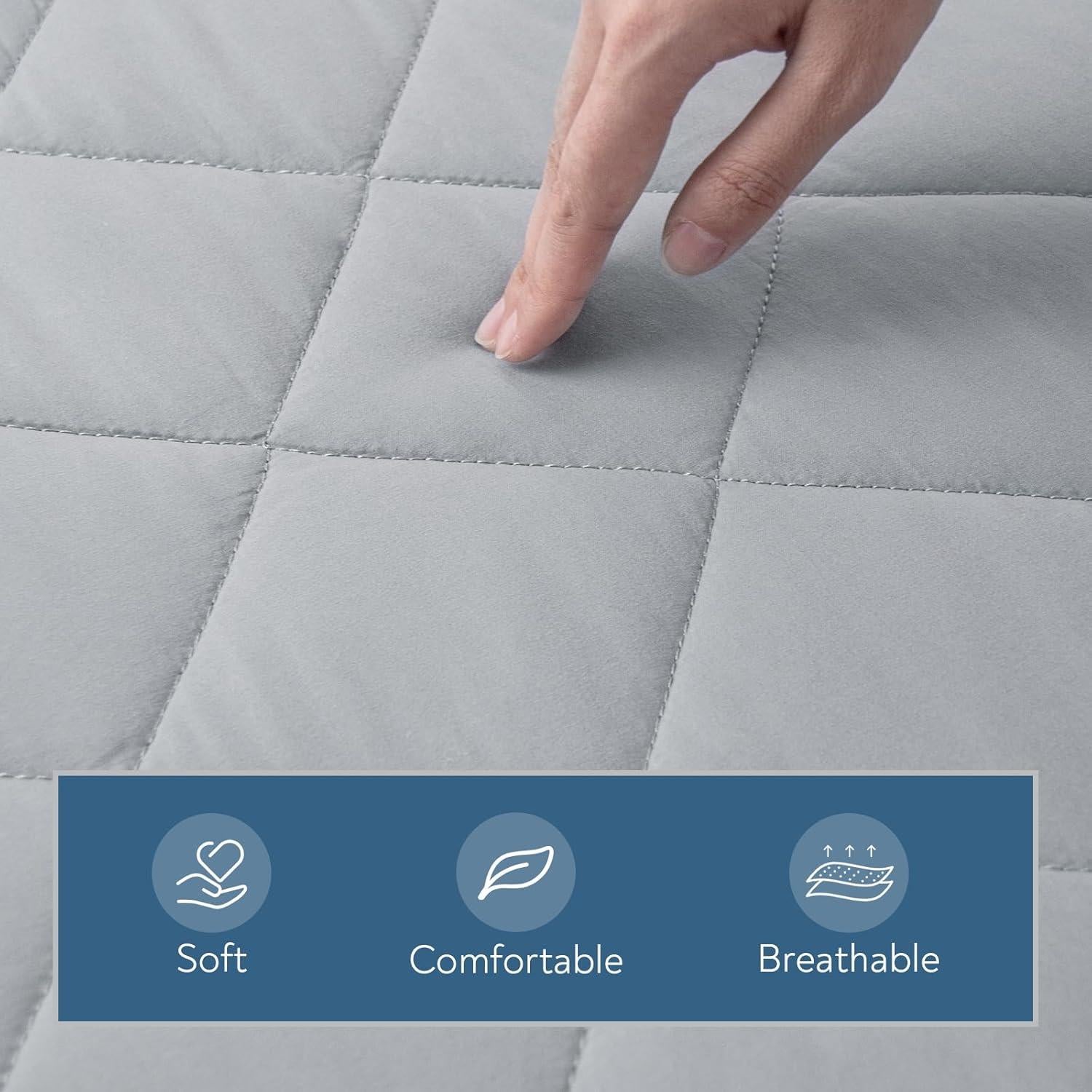 Protector de Colchón Acolchado Impermeable Magik & Kover 76x190 cm