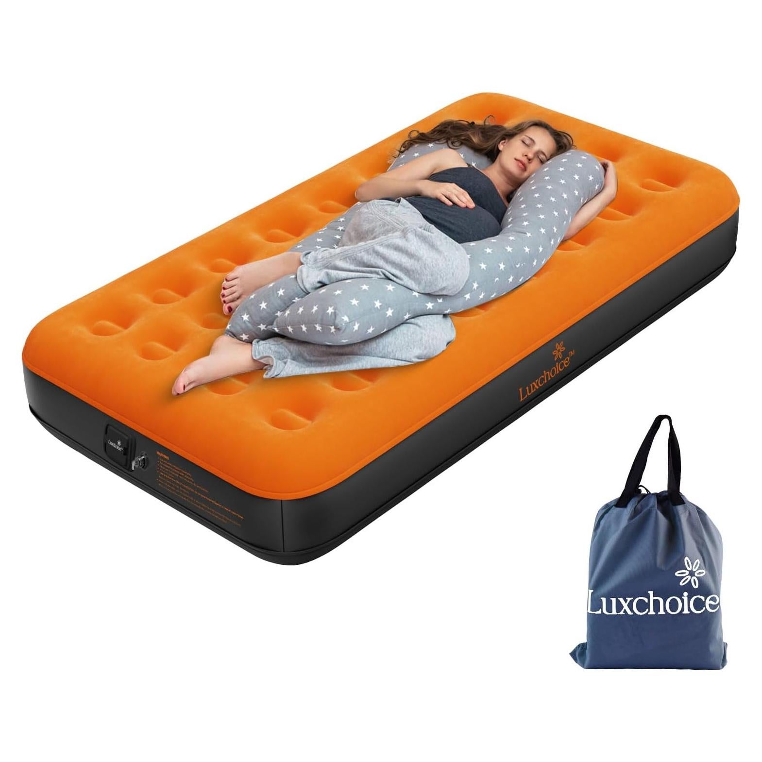 Colchón de Aire Individual Luxchoice con Bomba USB Inflable