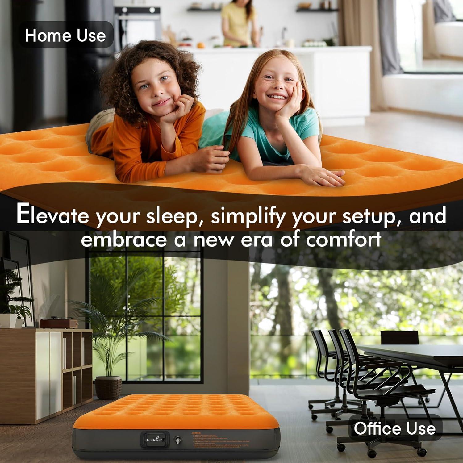 Colchón de Aire Individual Luxchoice con Bomba USB Inflable