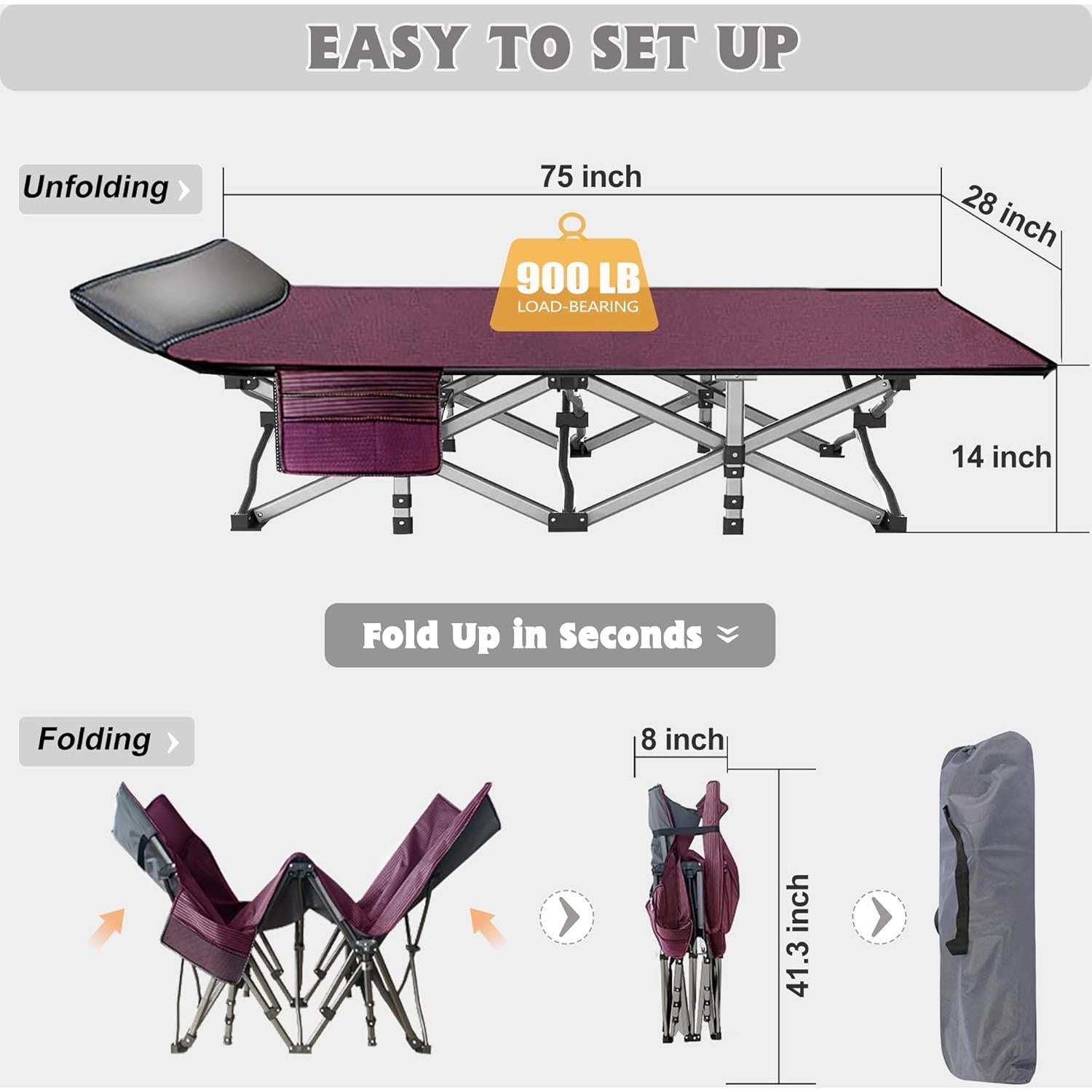 Silla de Bronceado Plegable ABORON Charles Beige 5 Posiciones