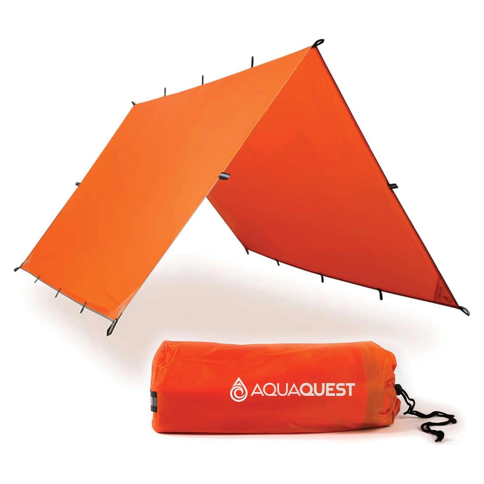 Toldo Superviviente AquaQuest 4.57x4.57m Impermeable Naranja